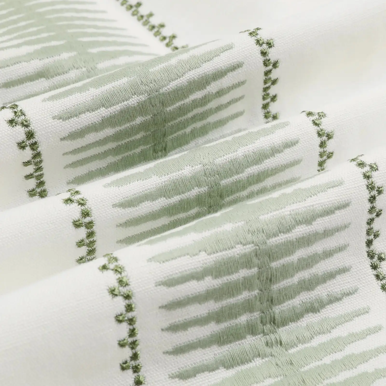 Linnea Linen Cotton Embroidered Curtain Pleated - Image 77