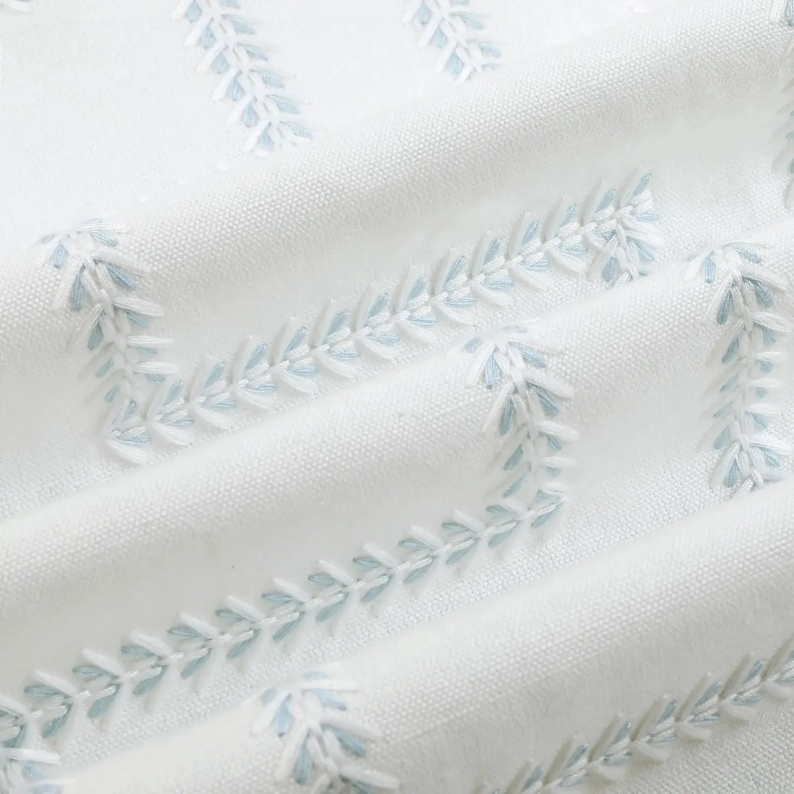 Linnea Linen Cotton Embroidered Curtain Pleated - Image 80