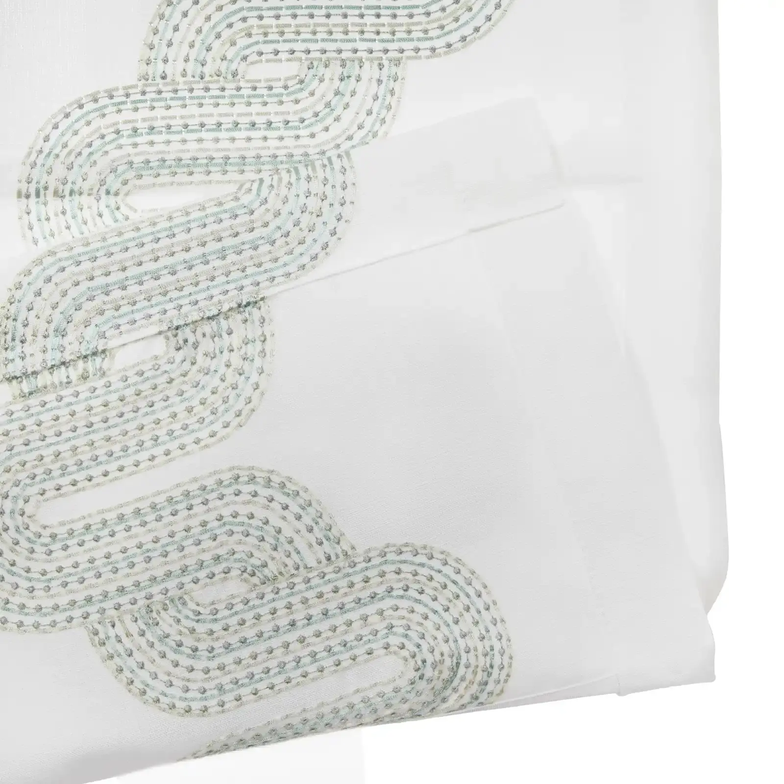 Linnea Linen Cotton Embroidered Roman Shade Cordless Plus Size - Image 71