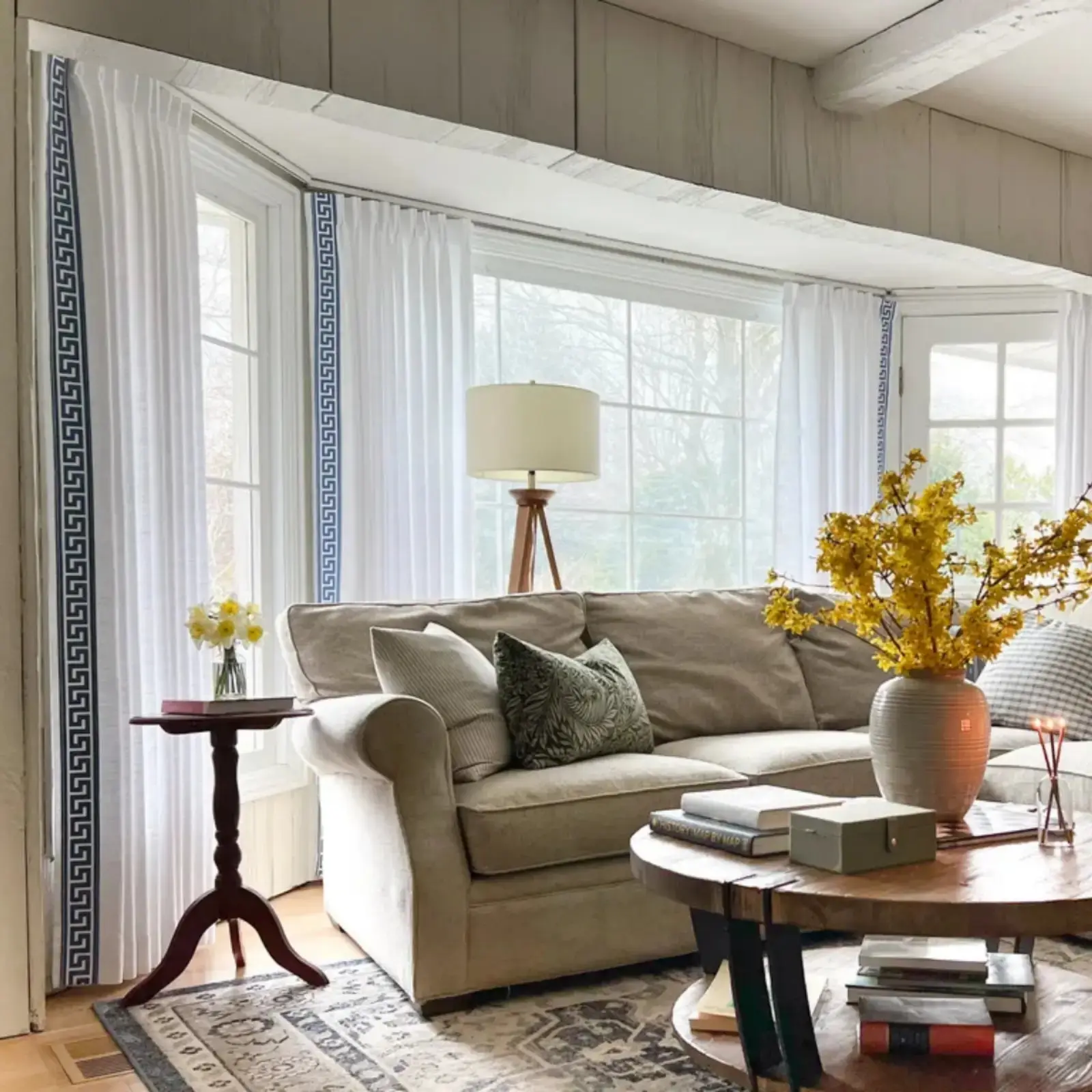 Liz Linen Curtains with Border Trim (Sold per Pair) - Image 21