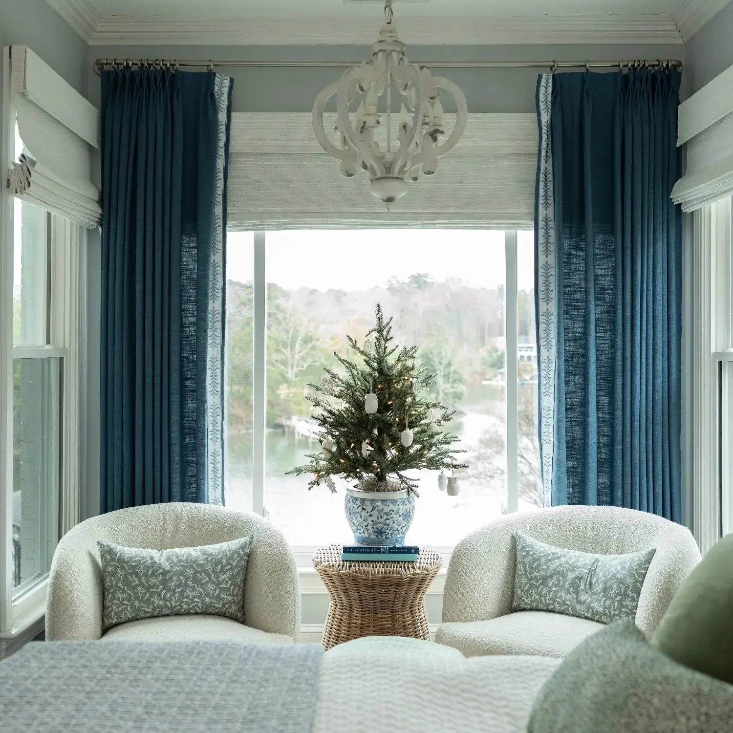 Liz Linen Curtains with Border Trim (Sold per Pair) - Image 4
