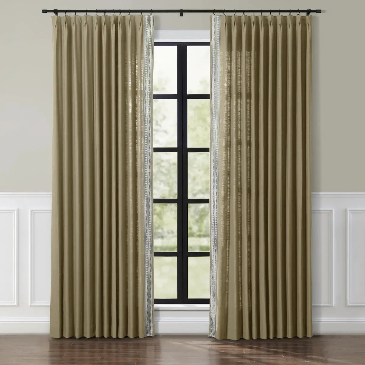 Liz Linen Curtains with Border Trim (Sold per Pair) - Image 65