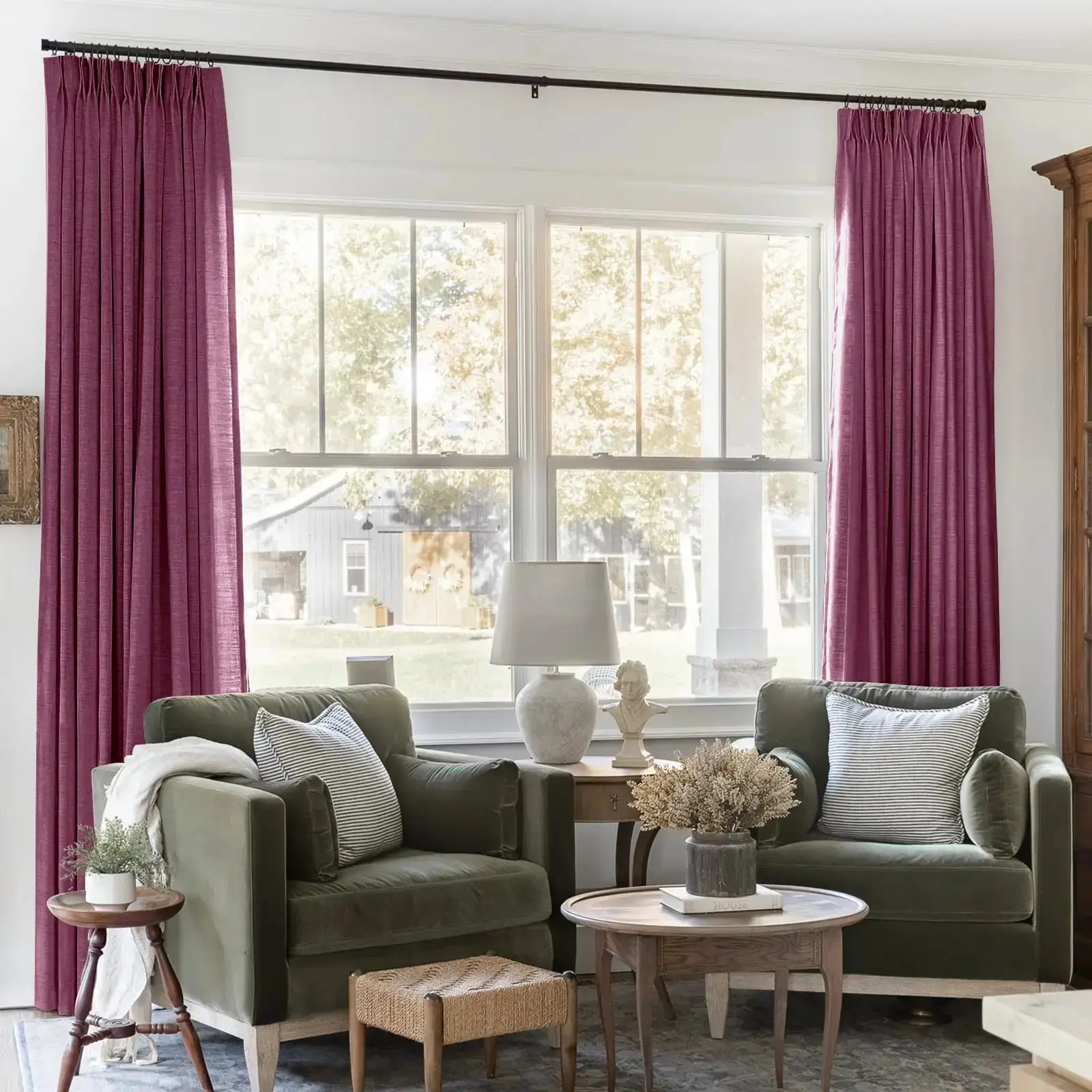 Liz Linen Drape Pleated - Image 61