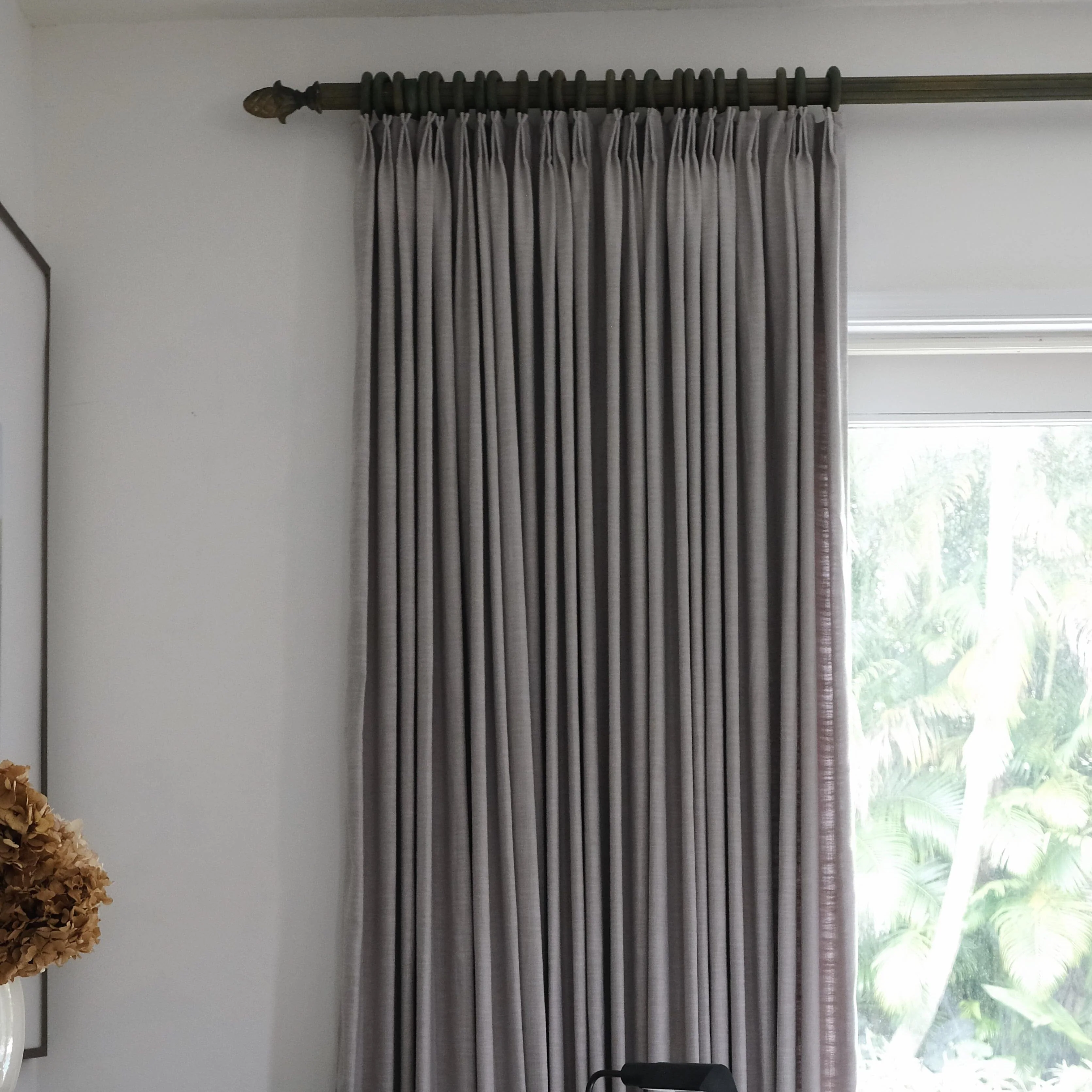 Liz Linen Extra Wide Curtains Pleated - Image 40
