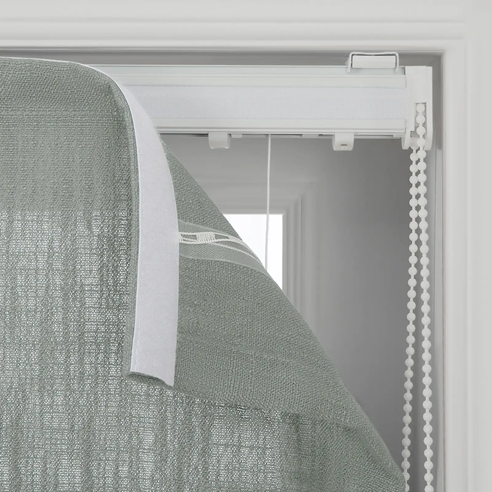 Liz Linen Flat Roman Shade Cord Lift - Image 133
