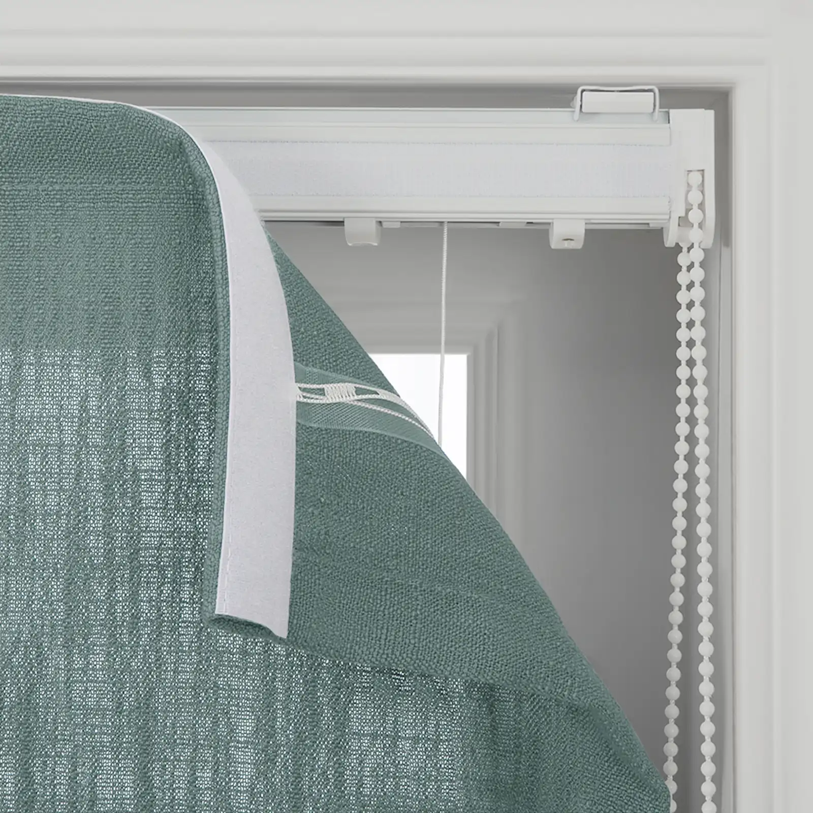 Liz Linen Flat Roman Shade Cord Lift - Image 137