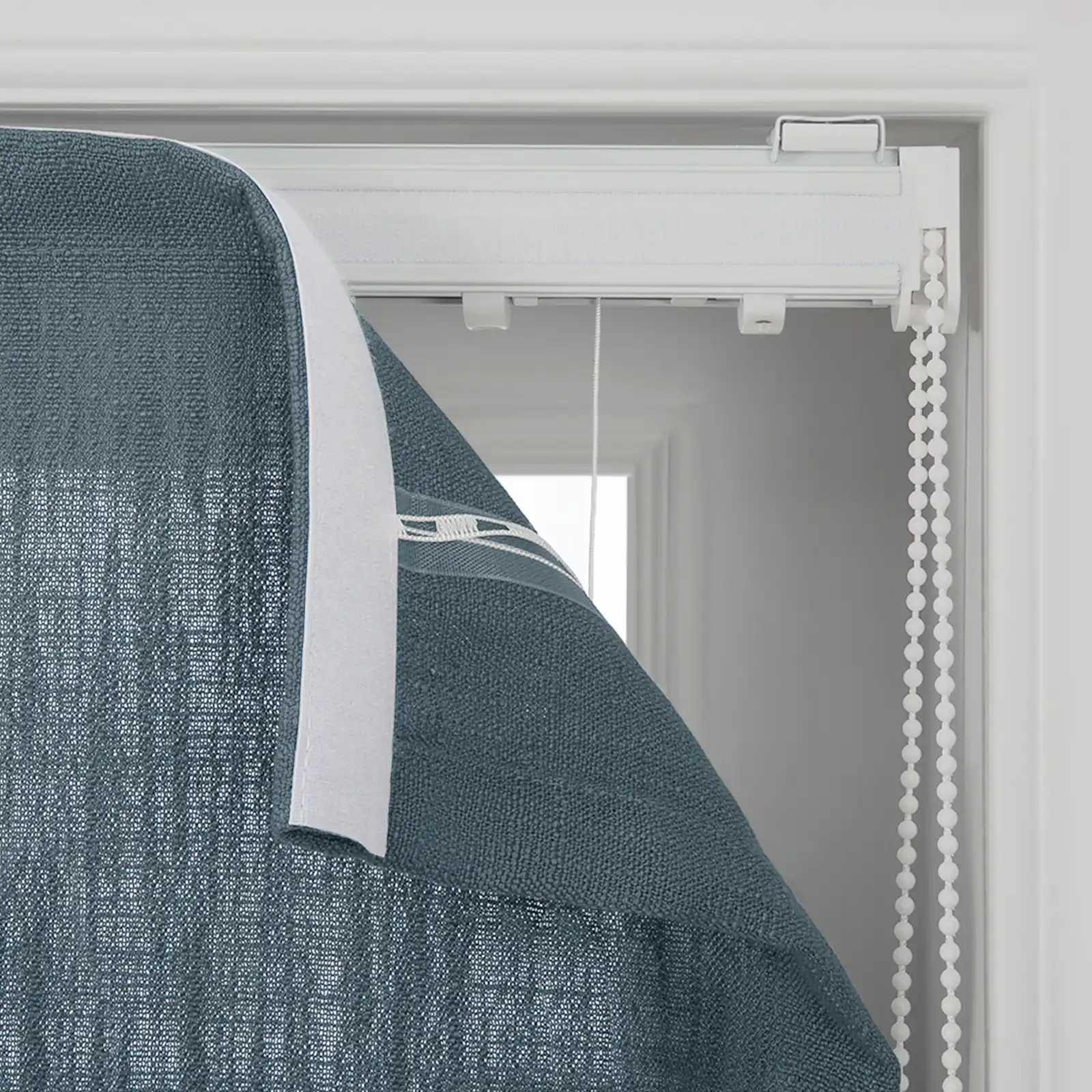 Liz Linen Flat Roman Shade Cord Lift - Image 141