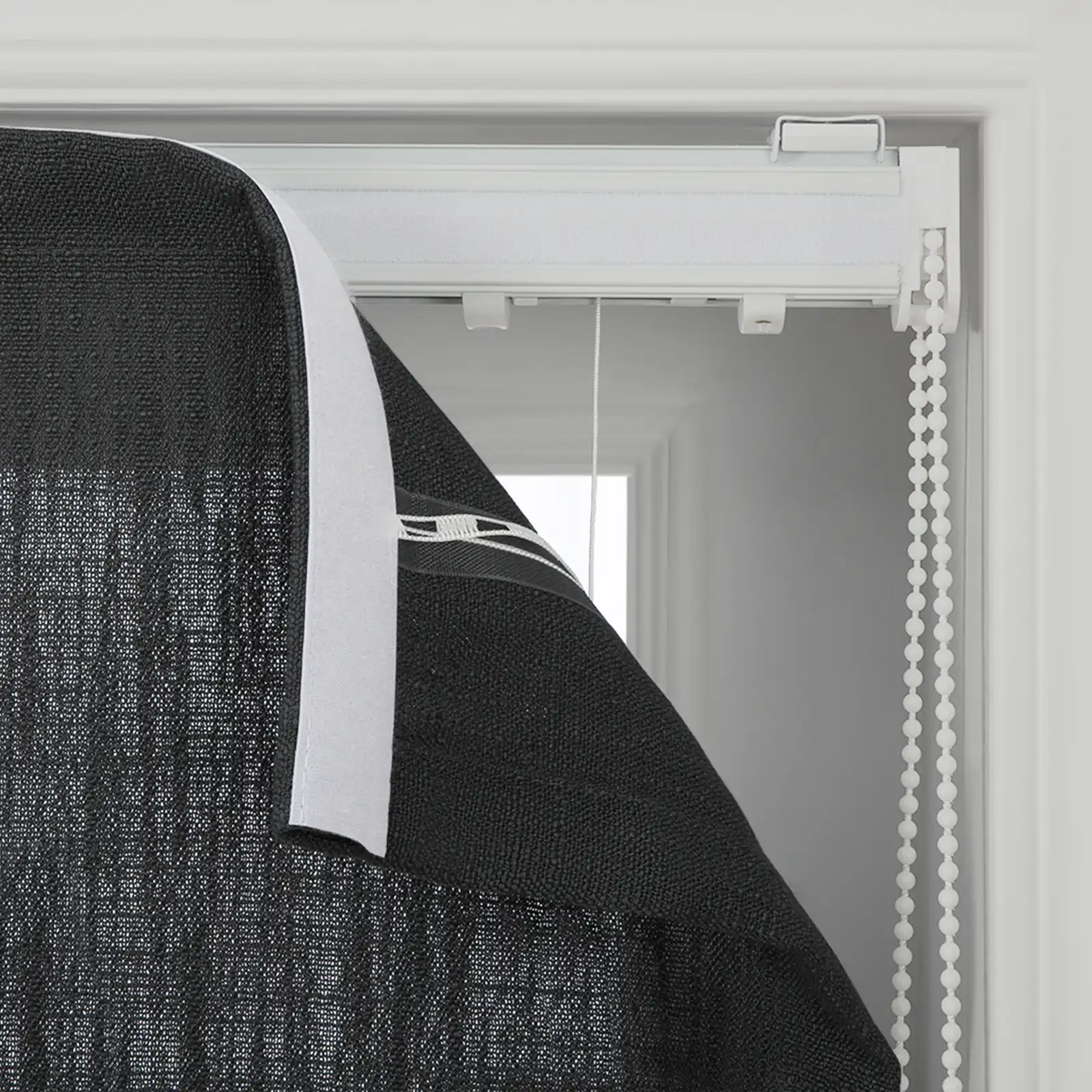 Liz Linen Flat Roman Shade Cord Lift - Image 149