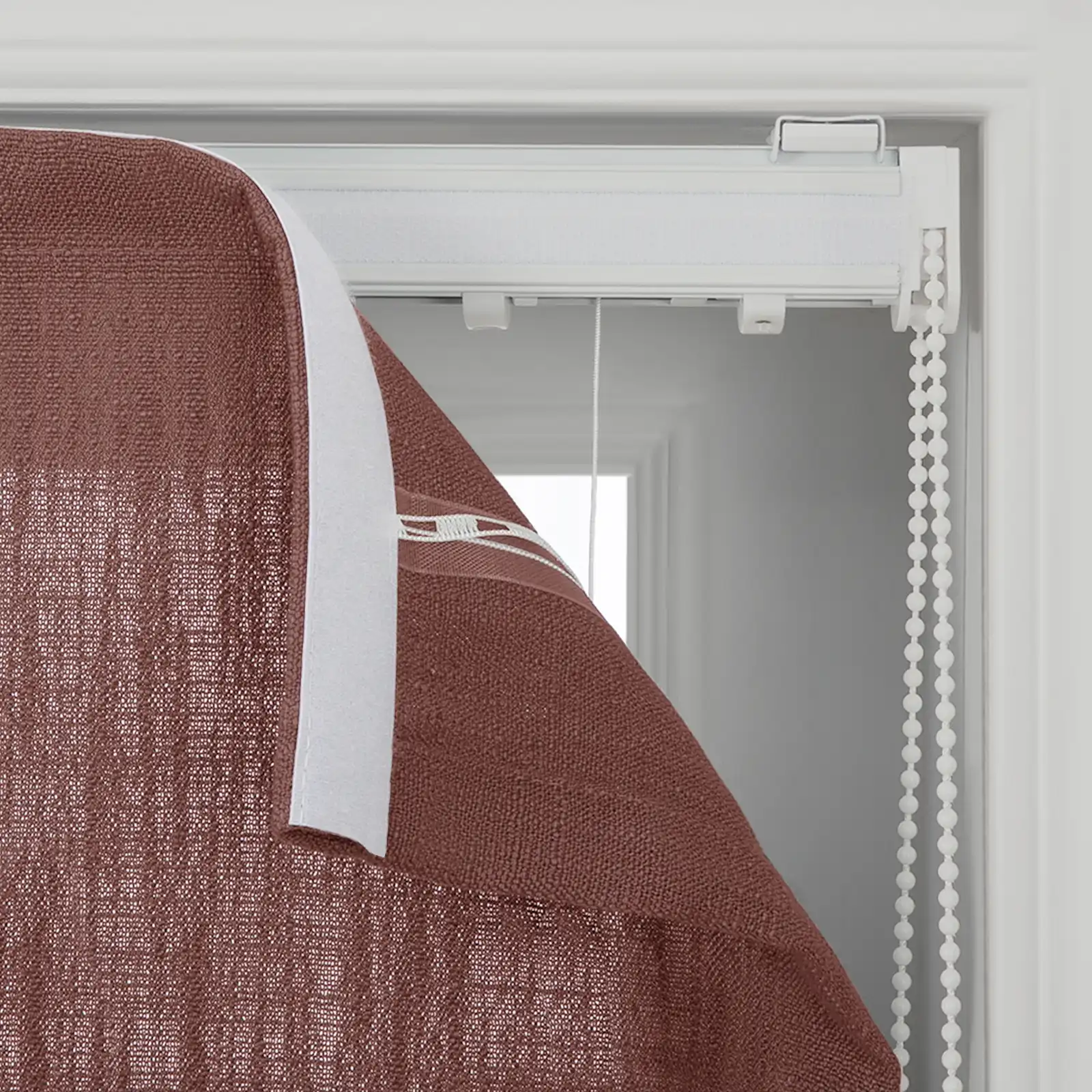 Liz Linen Flat Roman Shade Cord Lift - Image 153