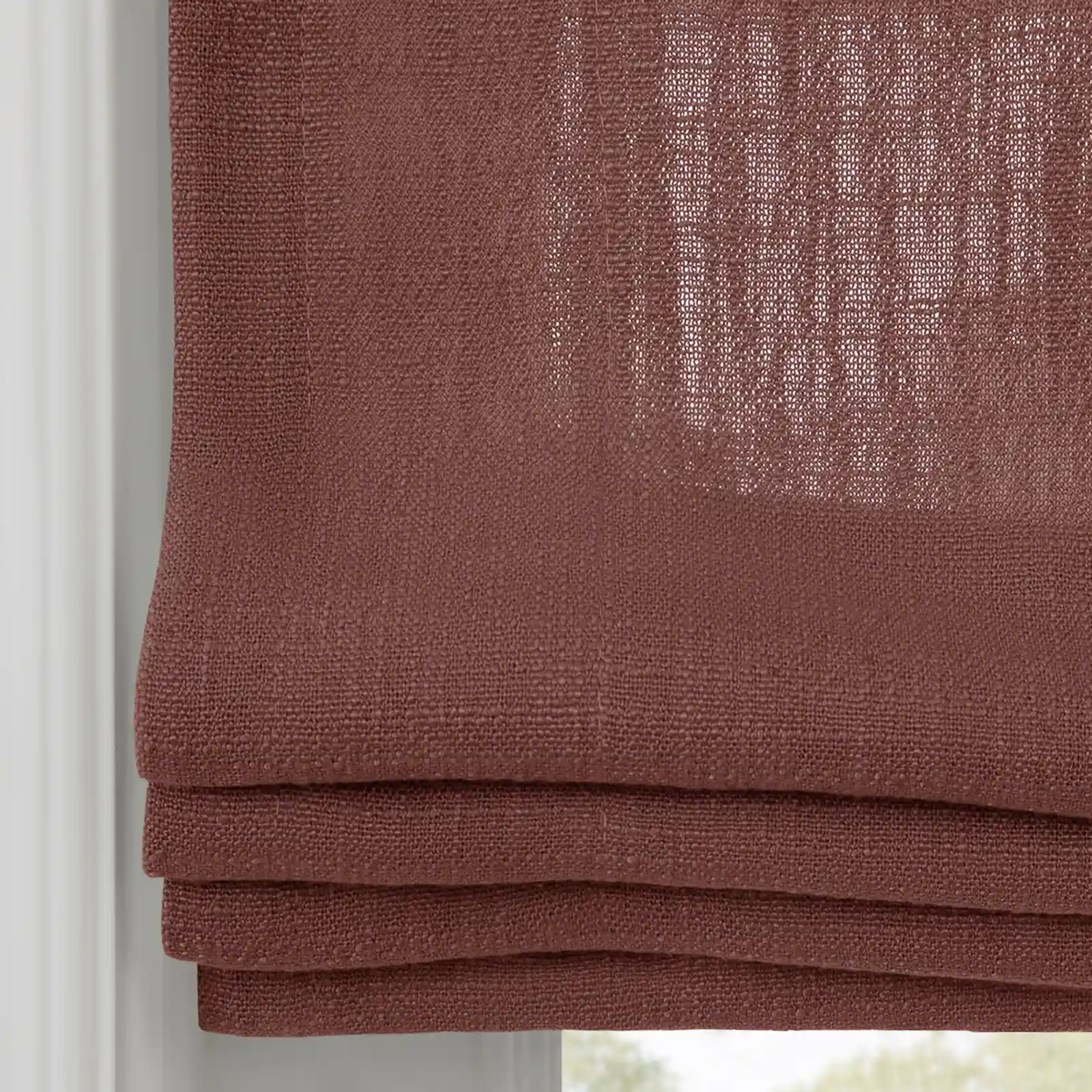Liz Linen Flat Roman Shade Cord Lift - Image 154