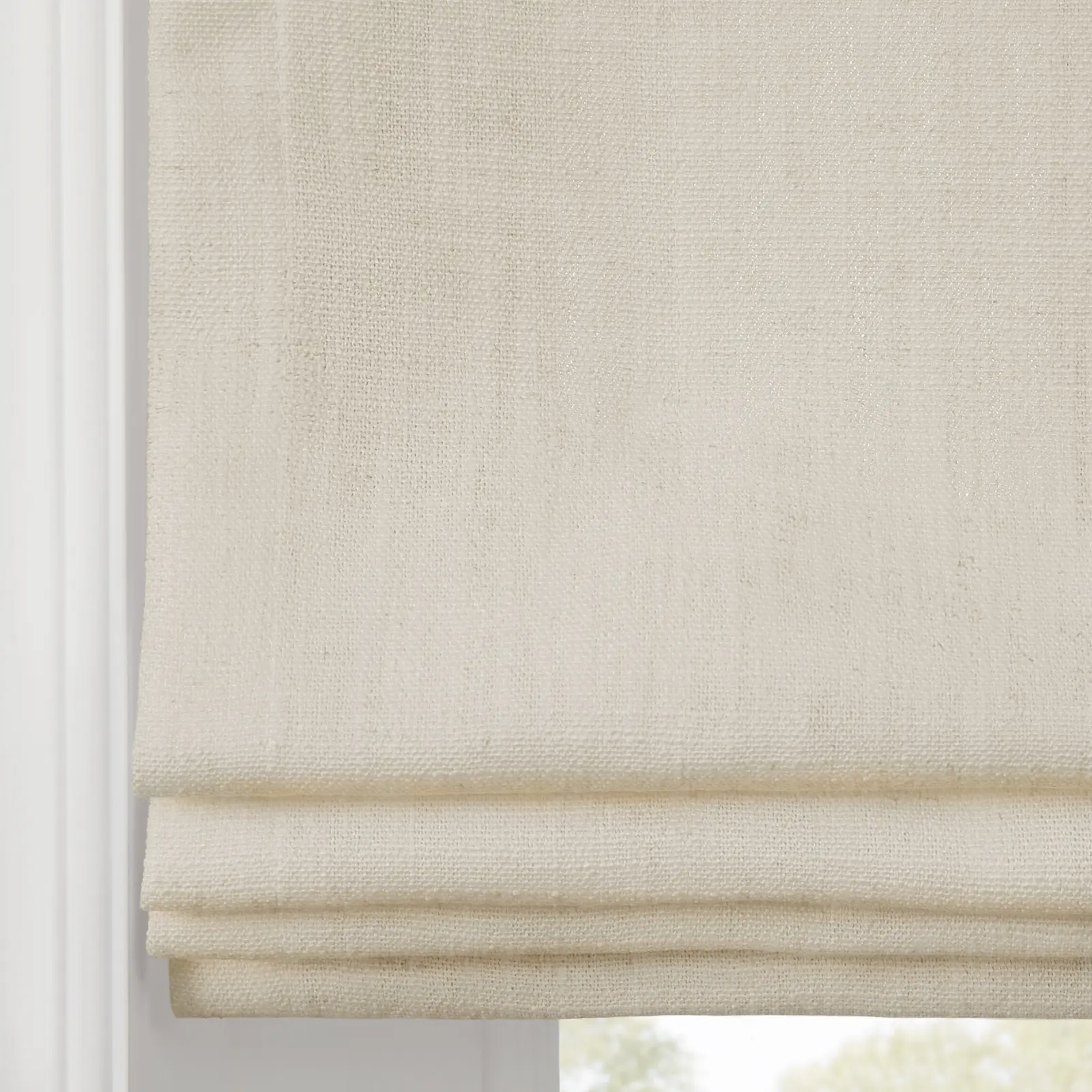 Liz Linen Flat Roman Shade Cord Lift - Image 18