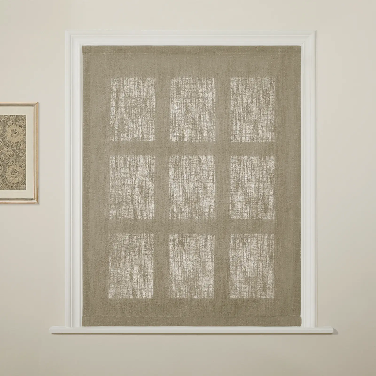 Liz Linen Flat Roman Shade Cord Lift - Image 36