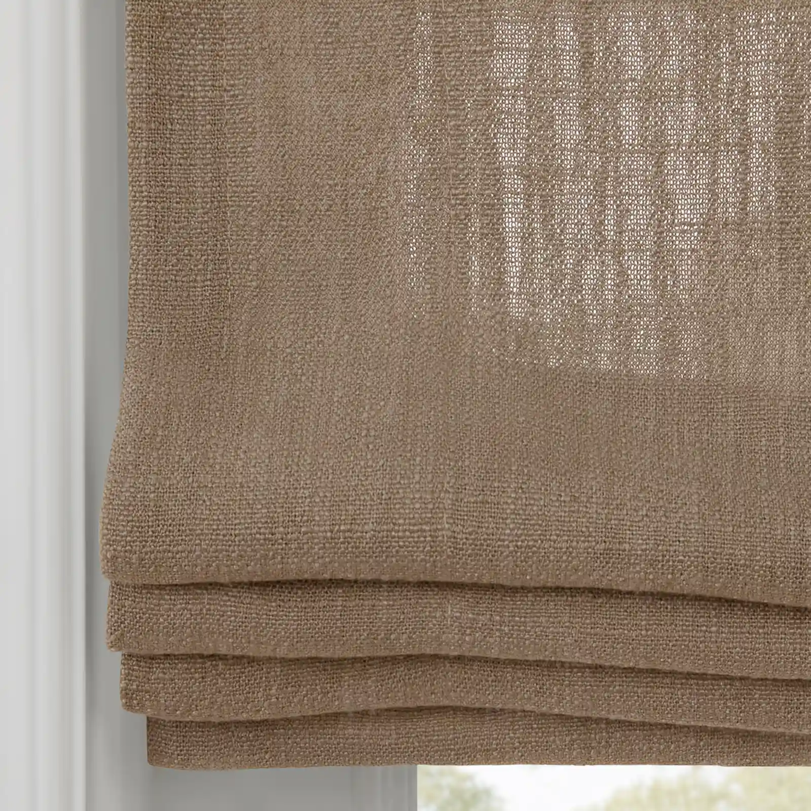 Liz Linen Flat Roman Shade Cord Lift - Image 42