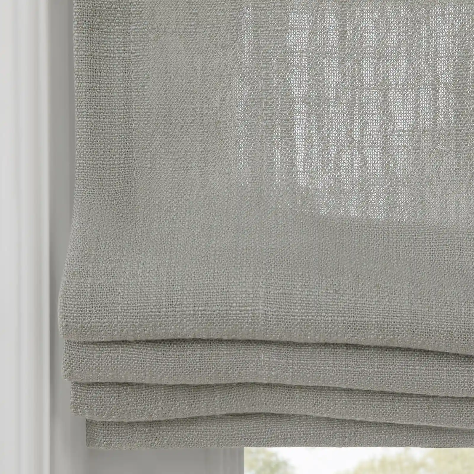 Liz Linen Flat Roman Shade Cord Lift - Image 50