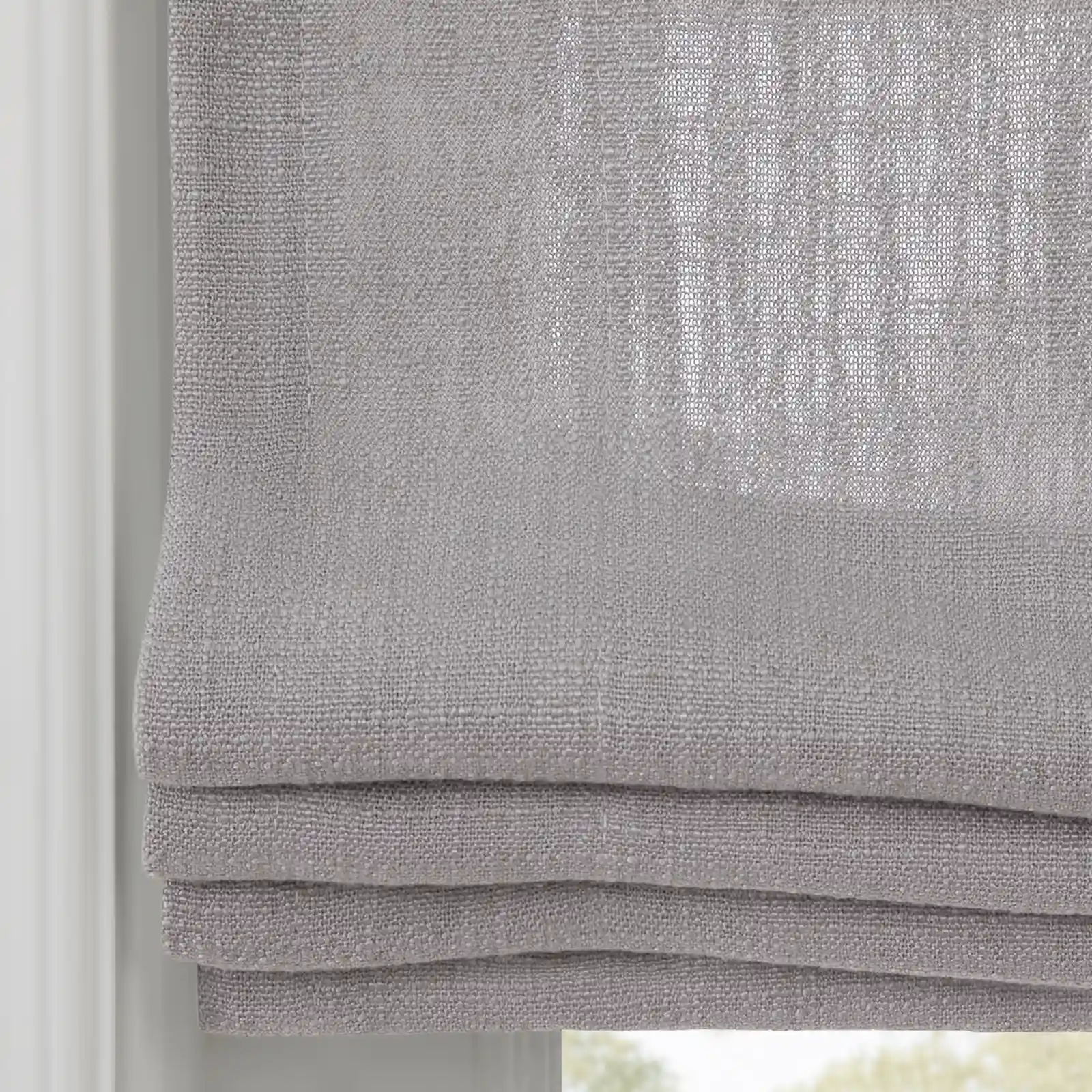 Liz Linen Flat Roman Shade Cord Lift - Image 54