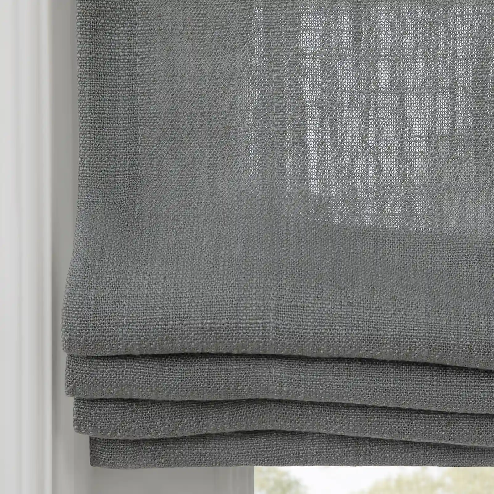 Liz Linen Flat Roman Shade Cord Lift - Image 74