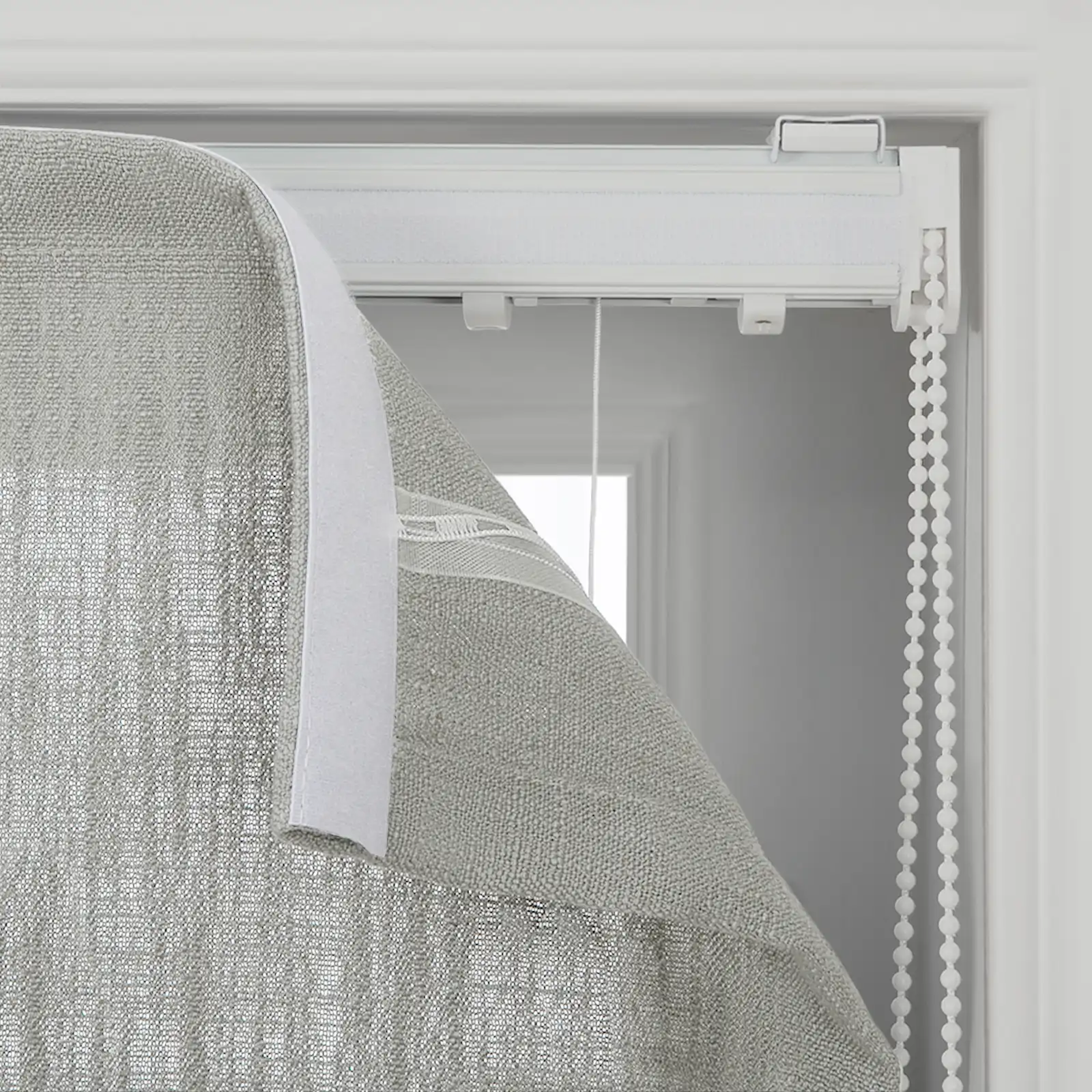 Liz Linen Flat Roman Shade Cord Lift - Image 77