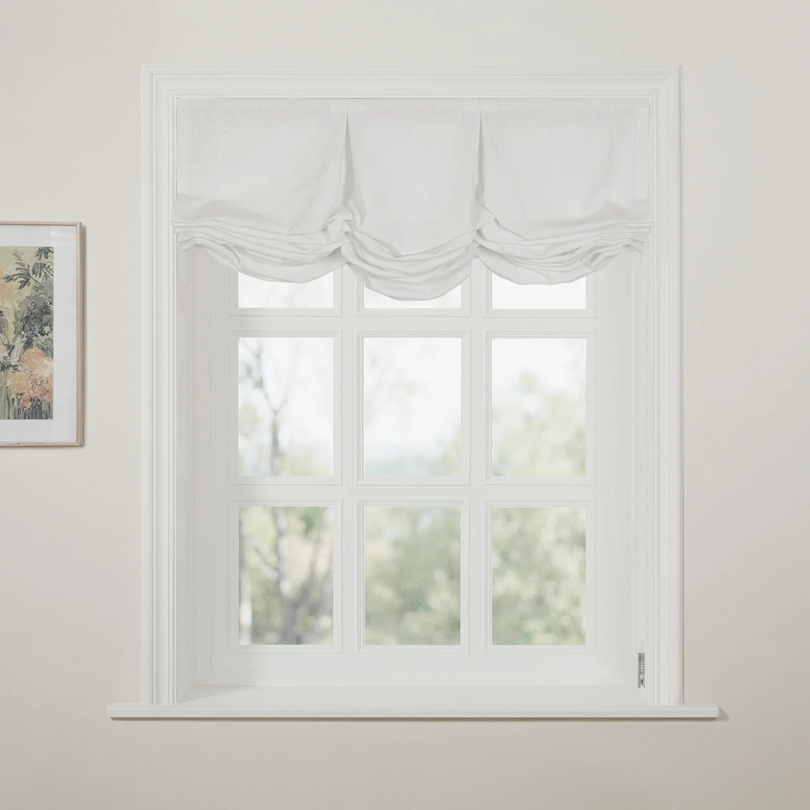 Liz Linen Pleated Balloon Shade Cord Lift - Image 16