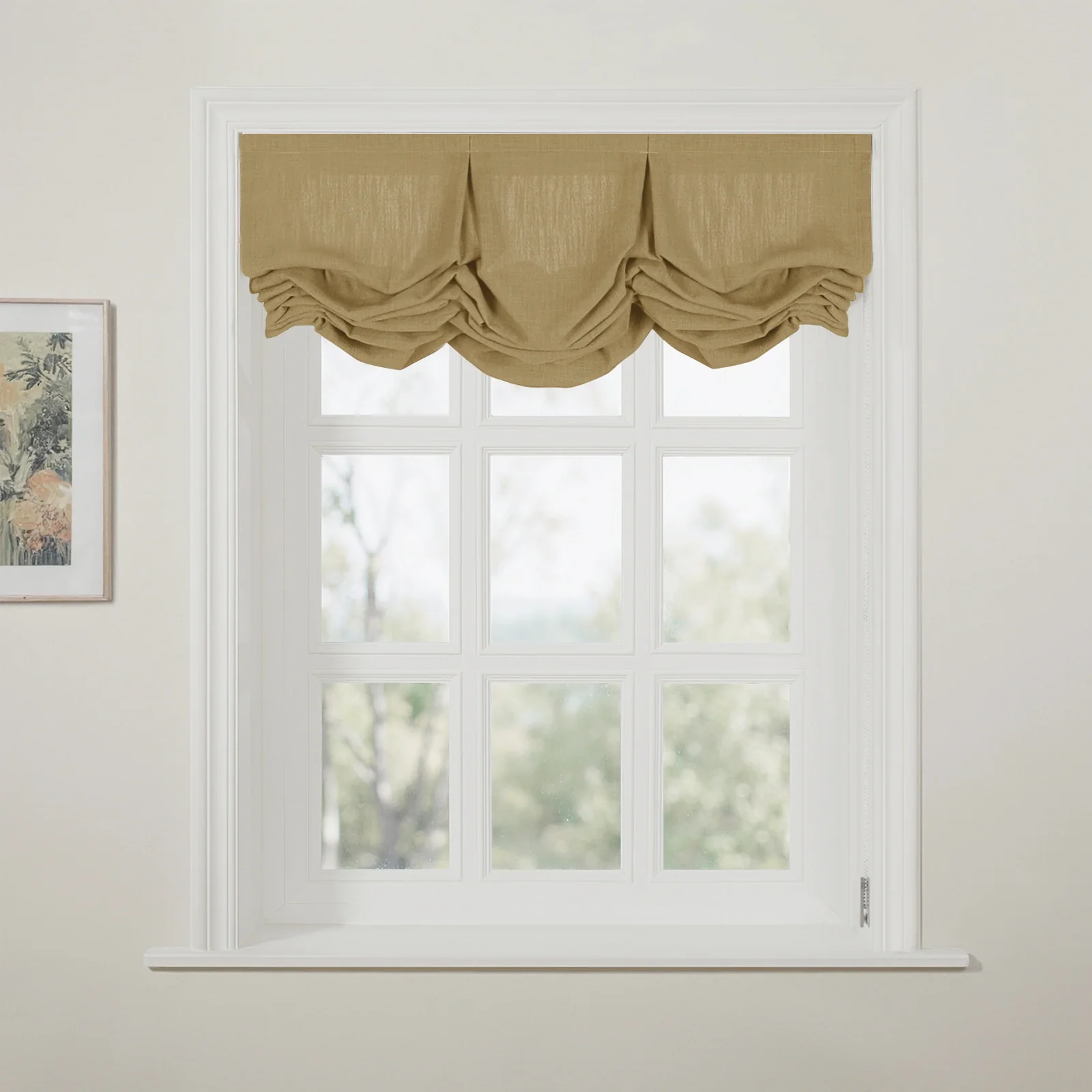 Liz Linen Pleated Balloon Shade Cord Lift - Image 160