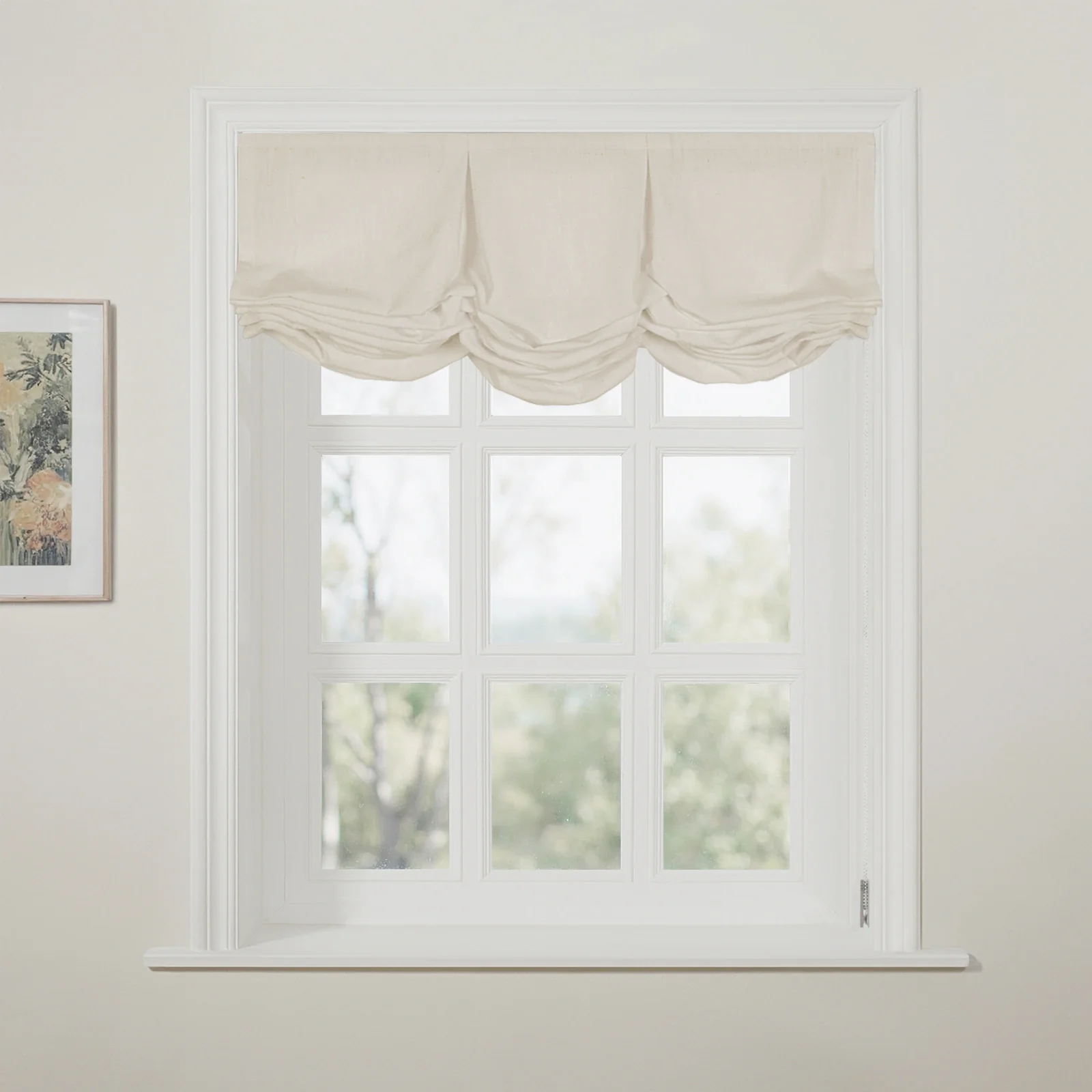 Liz Linen Pleated Balloon Shade Cord Lift - Image 21
