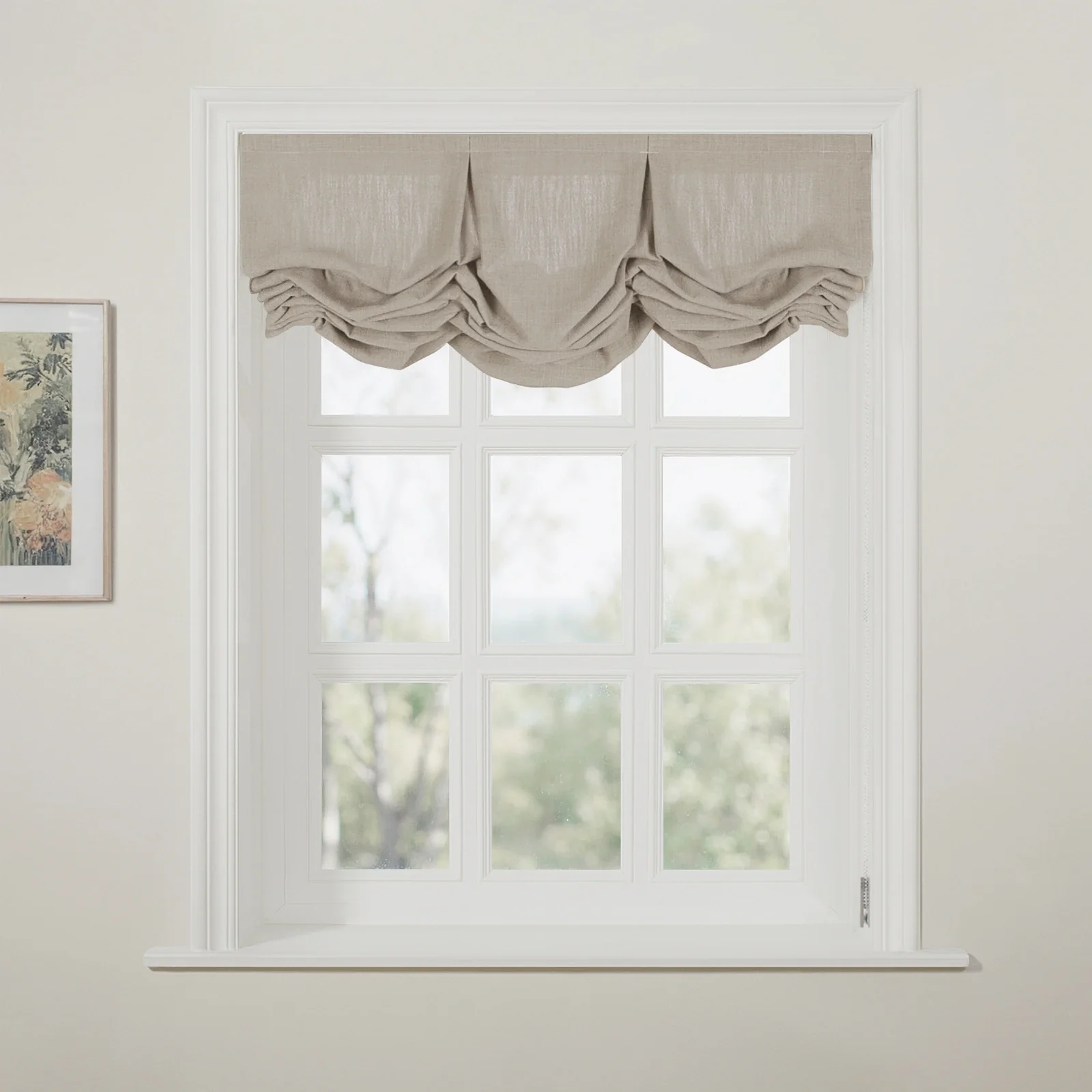 Liz Linen Pleated Balloon Shade Cord Lift - Image 34