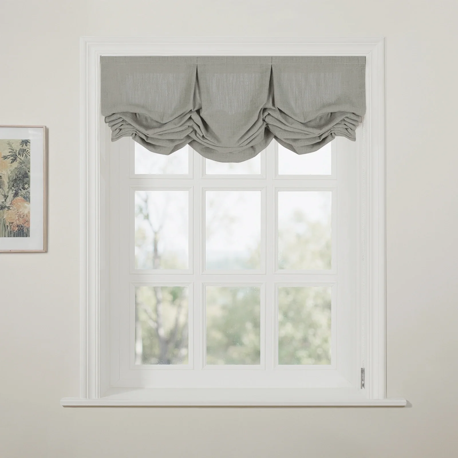 Liz Linen Pleated Balloon Shade Cord Lift - Image 58