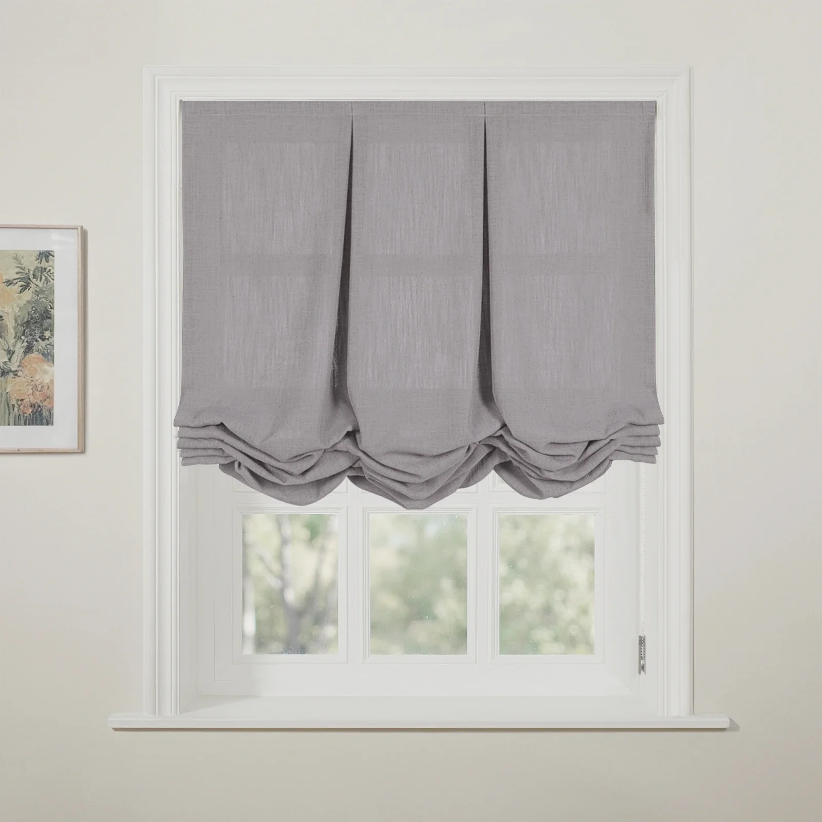 Liz Linen Pleated Balloon Shade Cord Lift - Image 62