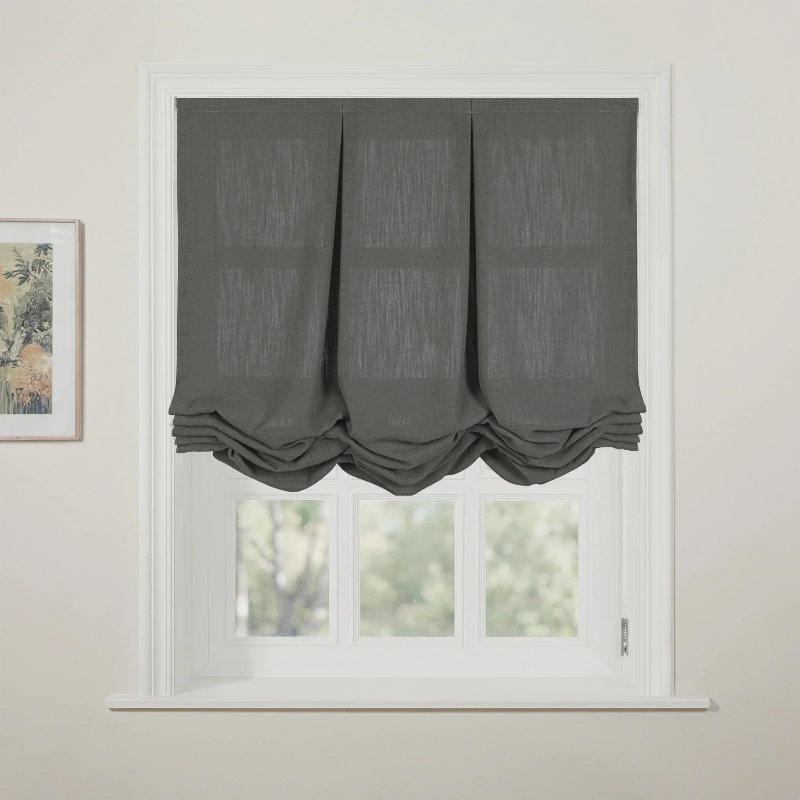 Liz Linen Pleated Balloon Shade Cord Lift - Image 86