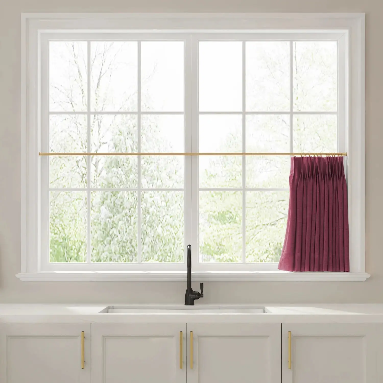 Liz Linen Pleated Cafe Curtains - Image 52