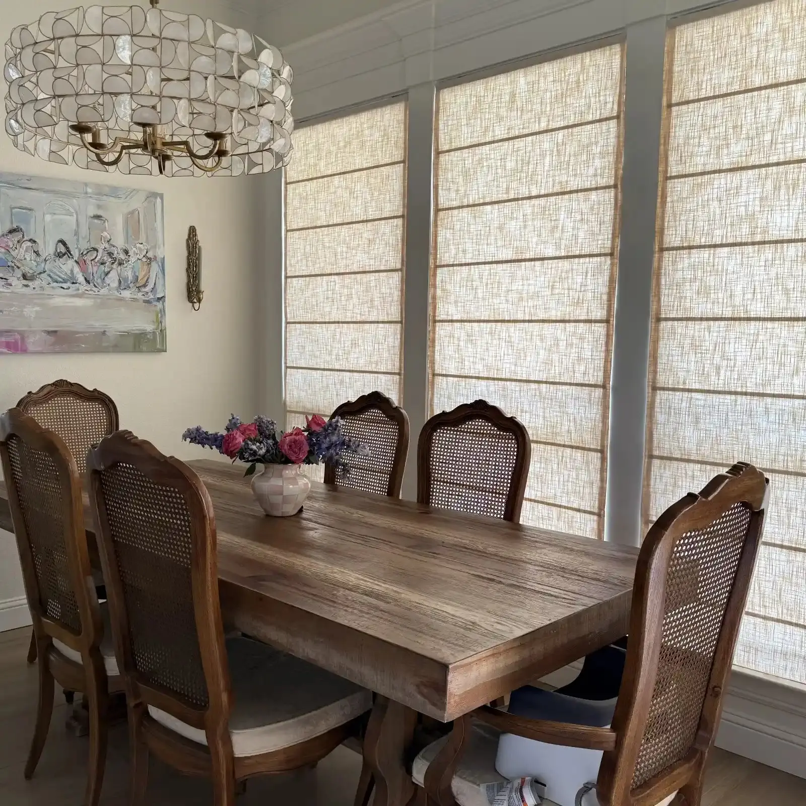 Liz Linen Roman Shade Cordless - Image 11
