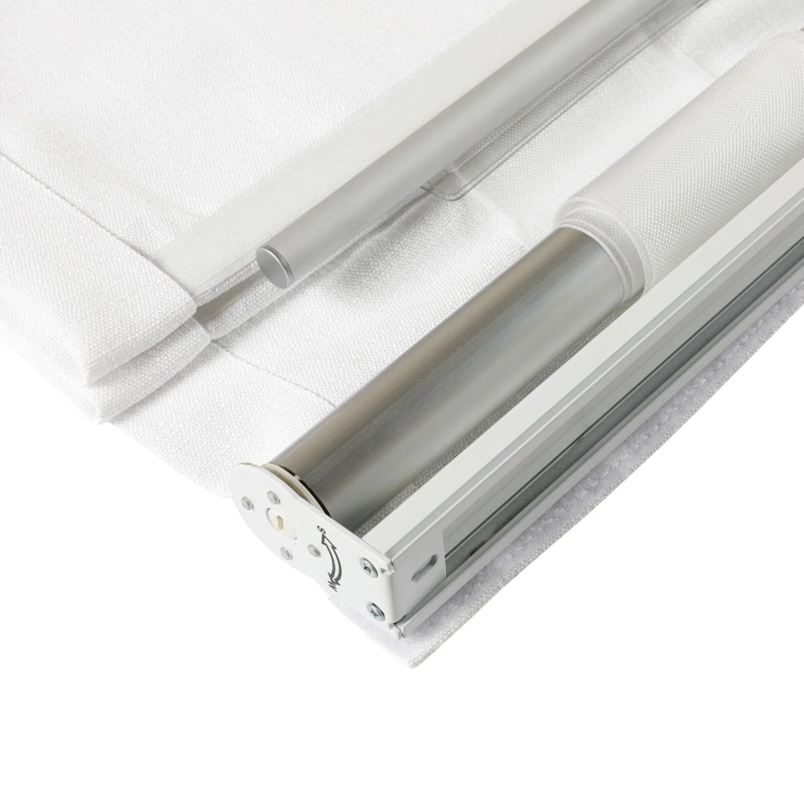 TWOPAGES Liz™ Linen Roman Shade Cordless Plus Size - Image 19