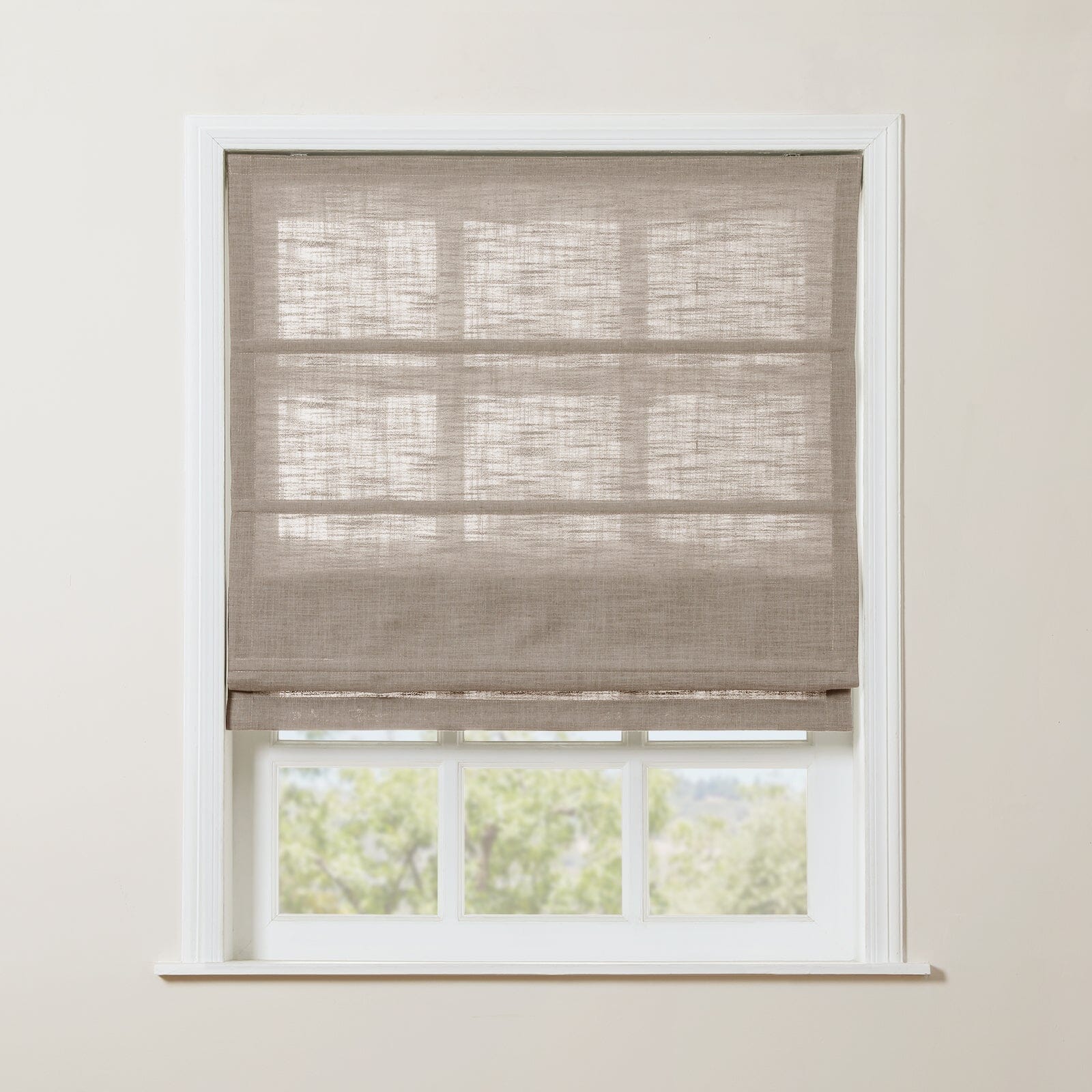 TWOPAGES Liz™ Linen Roman Shade Cordless Plus Size - Image 28