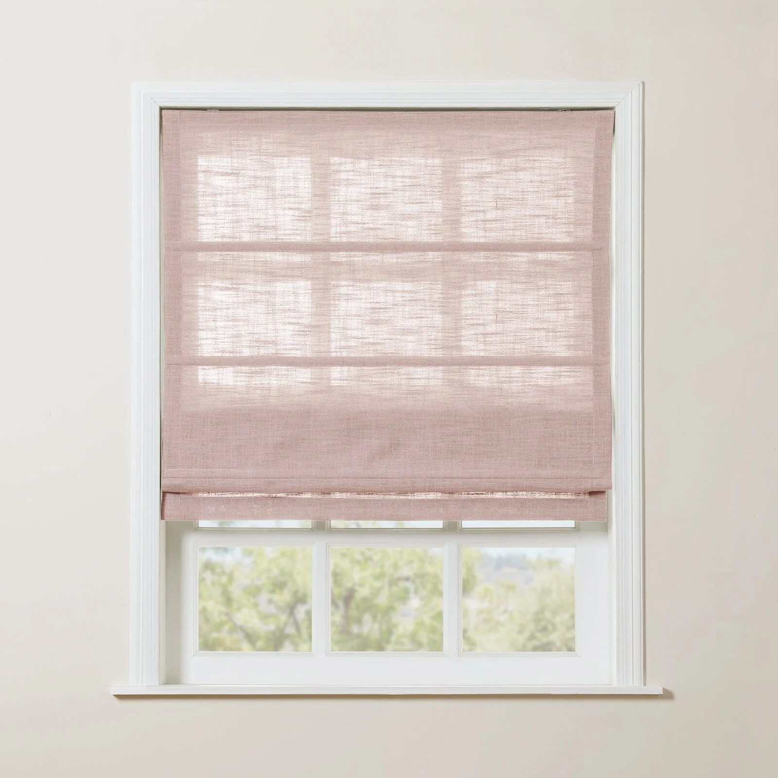 TWOPAGES Liz™ Linen Roman Shade Cordless Plus Size - Image 42