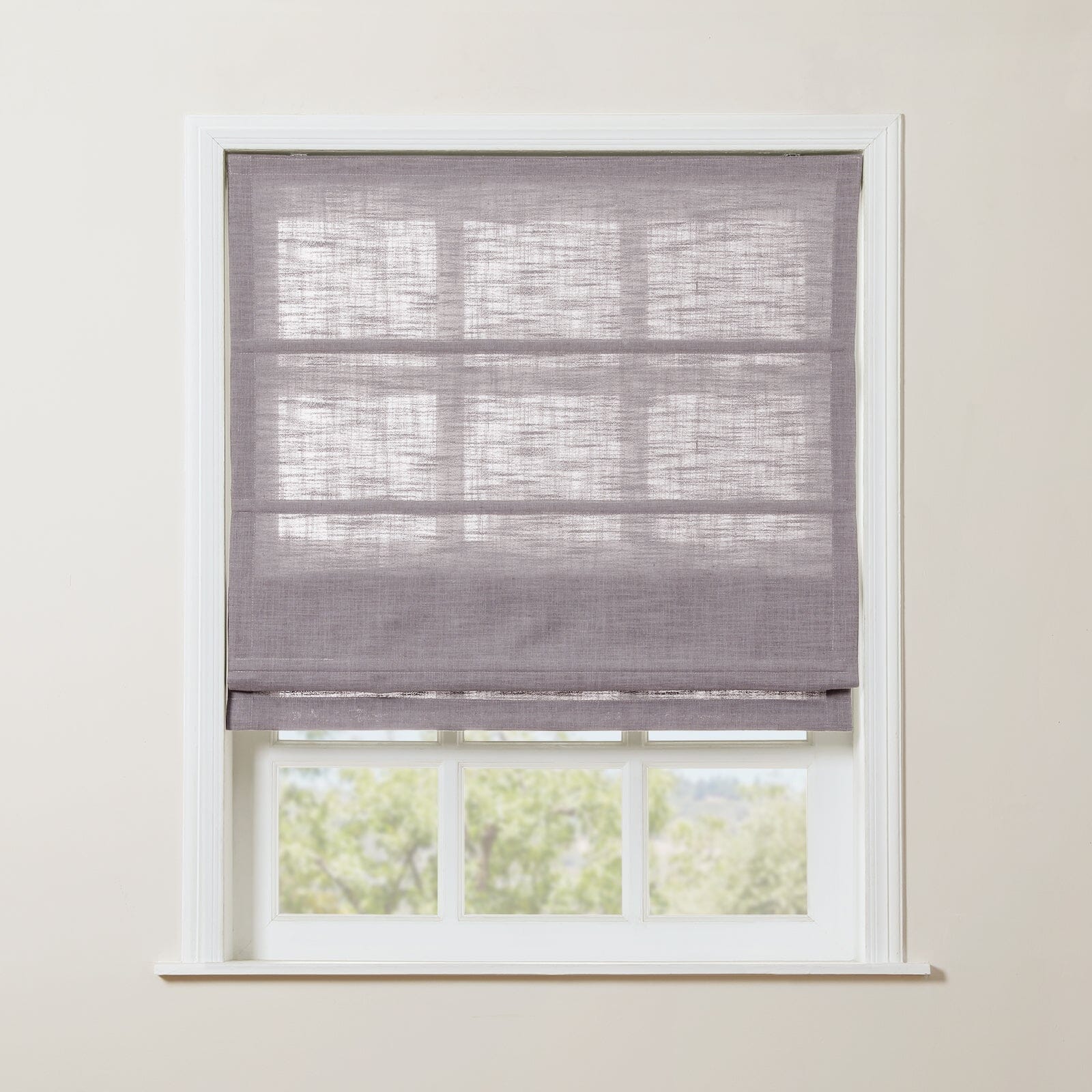 TWOPAGES Liz™ Linen Roman Shade Cordless Plus Size - Image 43