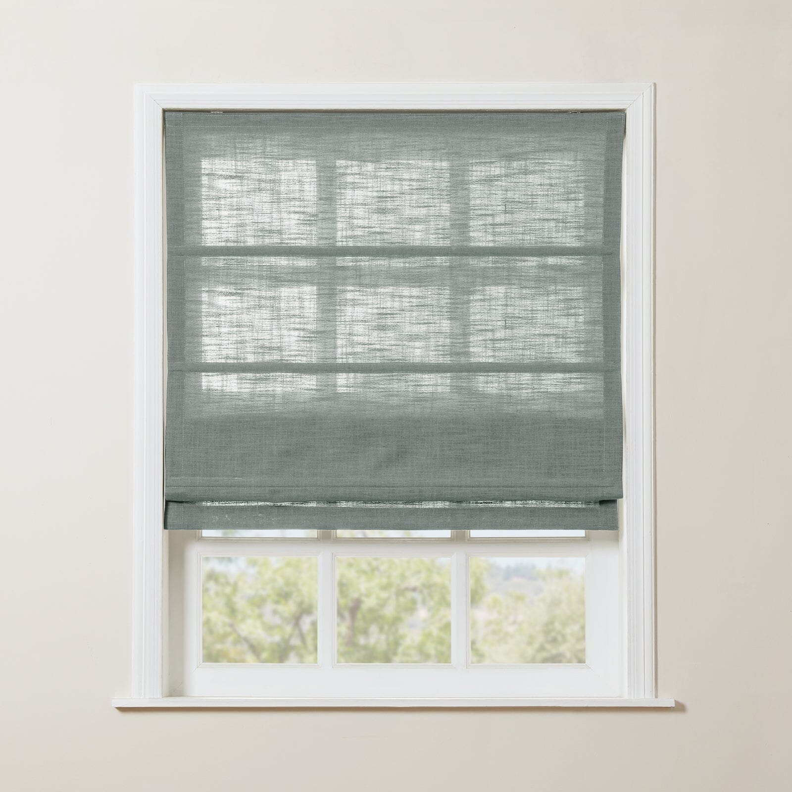 TWOPAGES Liz™ Linen Roman Shade Cordless Plus Size - Image 56