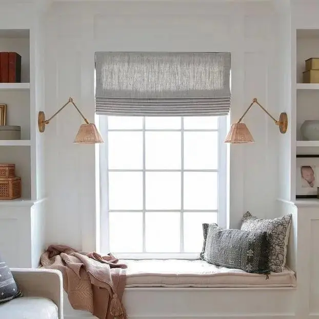 Liz Linen Roman Shade Cordless - Image 23