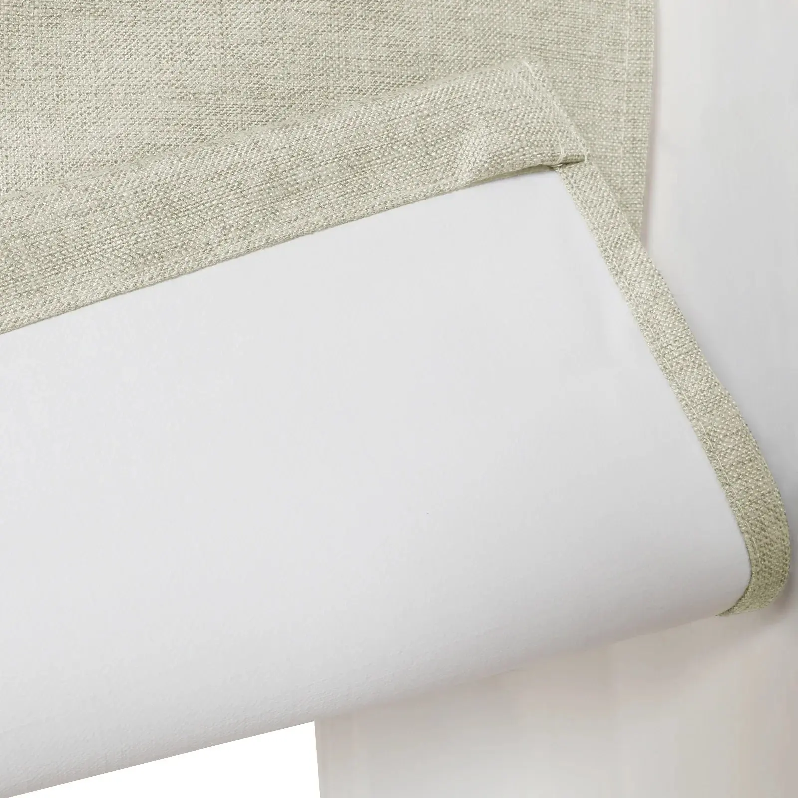 Liz Linen Blend Roman Shade Cordless - Wooden Headrail - Image 50