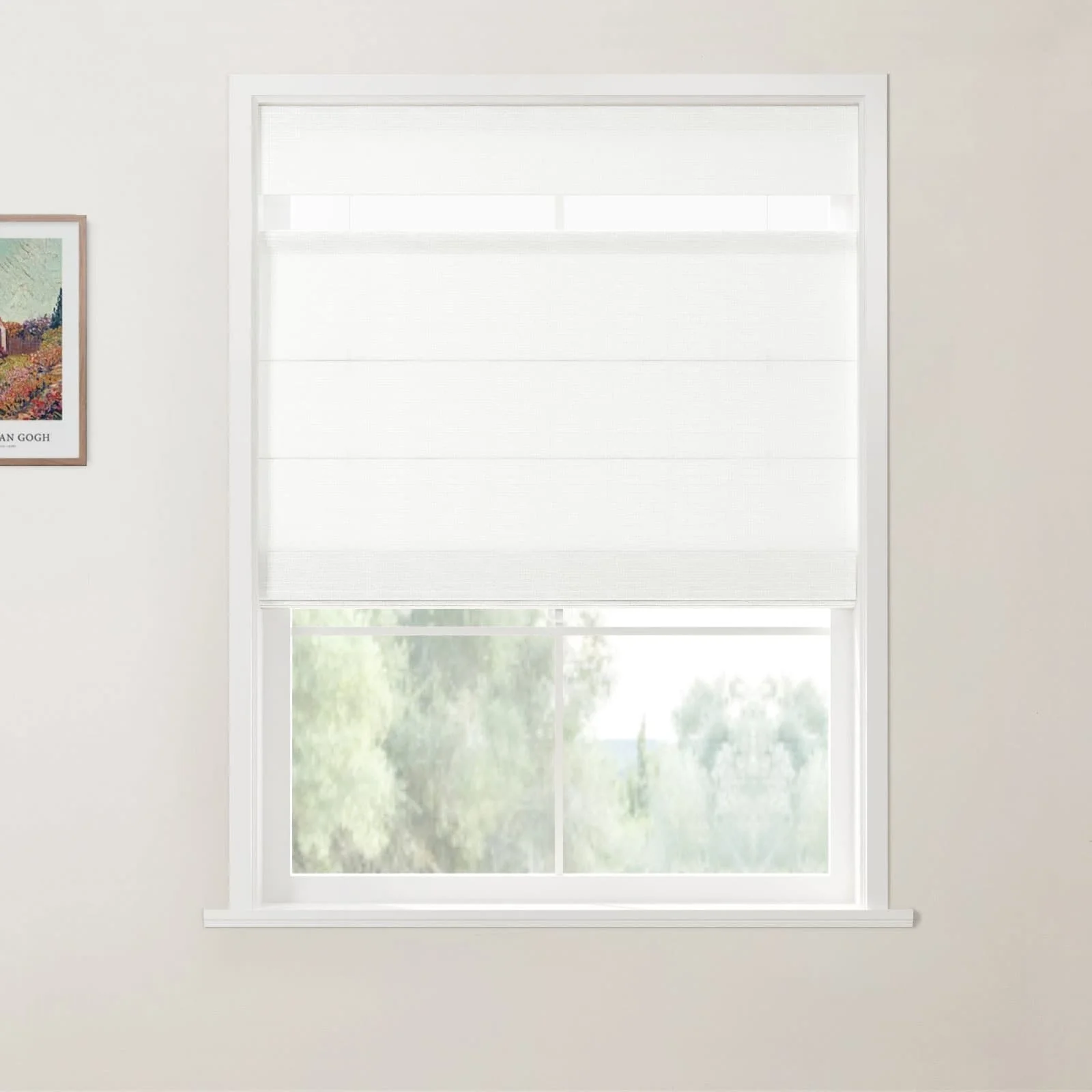 Custom Top Down Bottom Up Roman Shade Cordless - Image 17