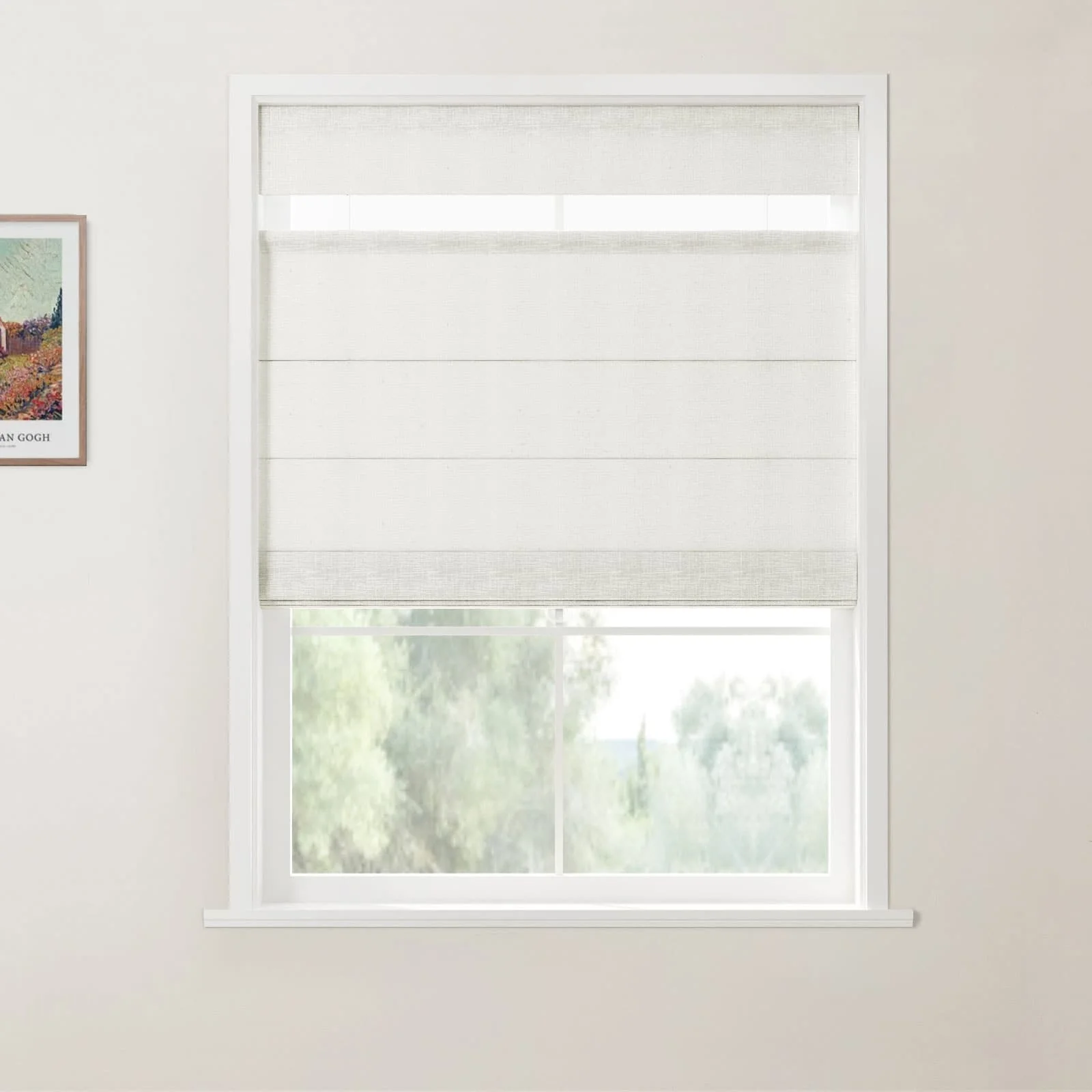 Custom Top Down Bottom Up Roman Shade Cordless - Image 21