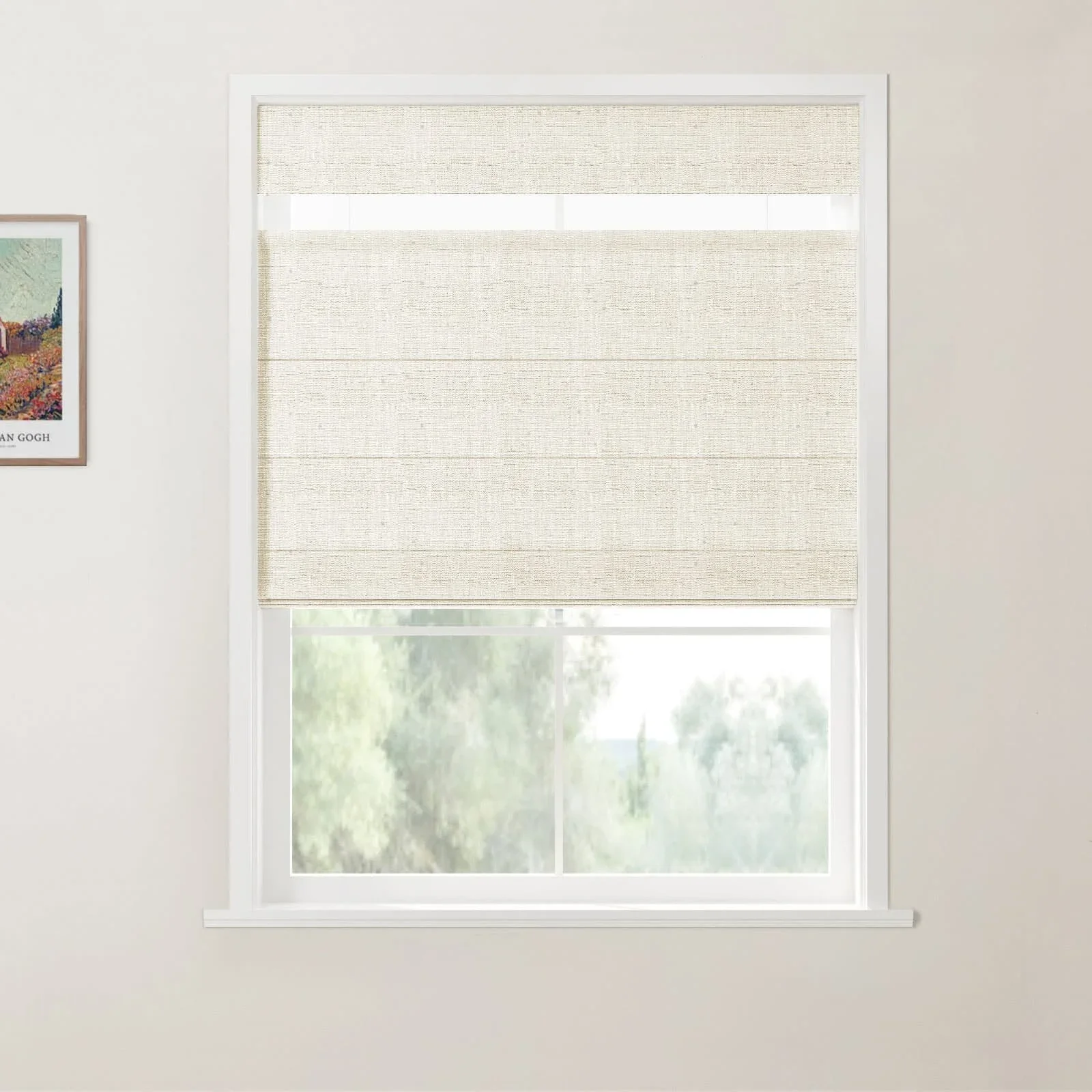 Custom Top Down Bottom Up Roman Shade Cordless - Image 22