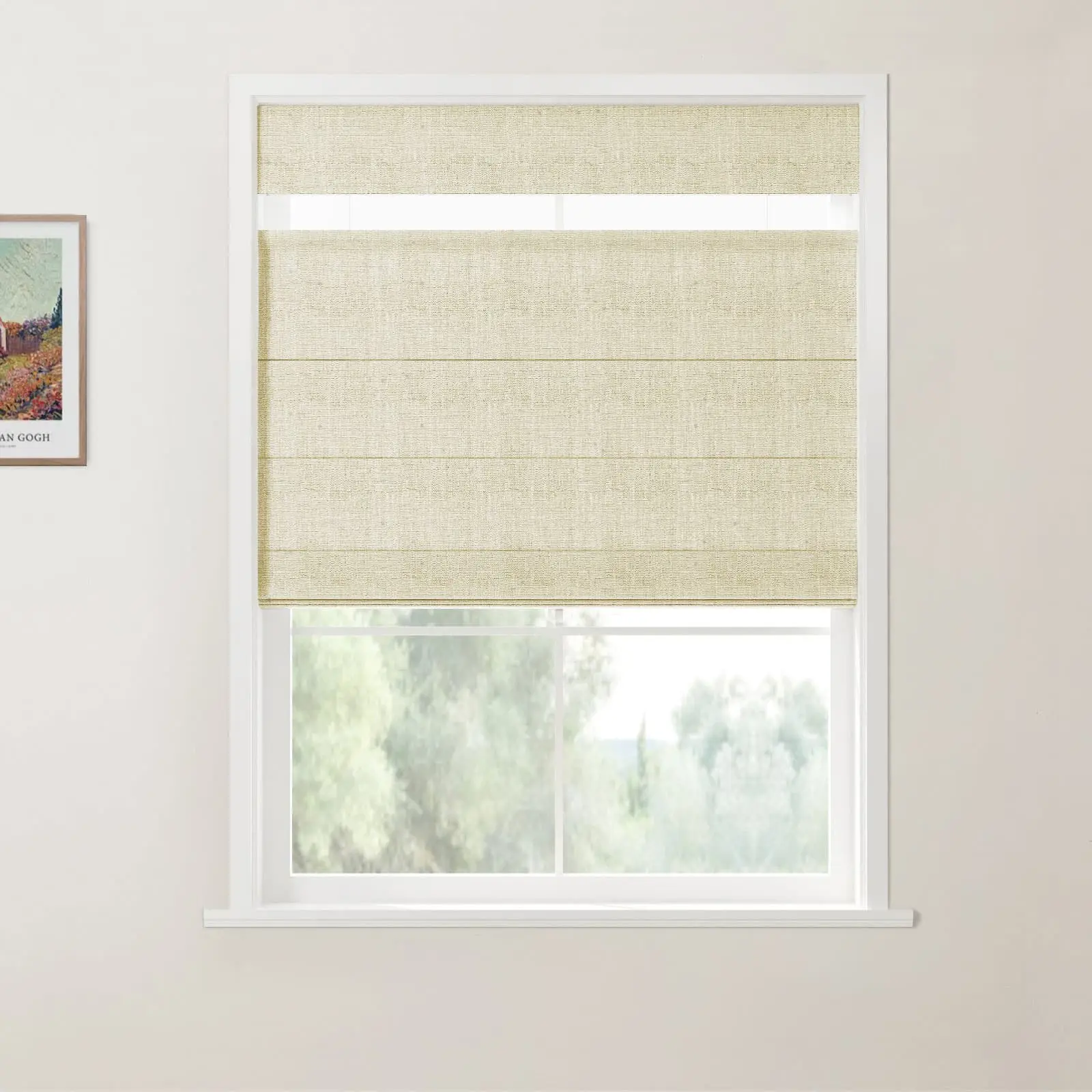 Custom Top Down Bottom Up Roman Shade Cordless - Image 23