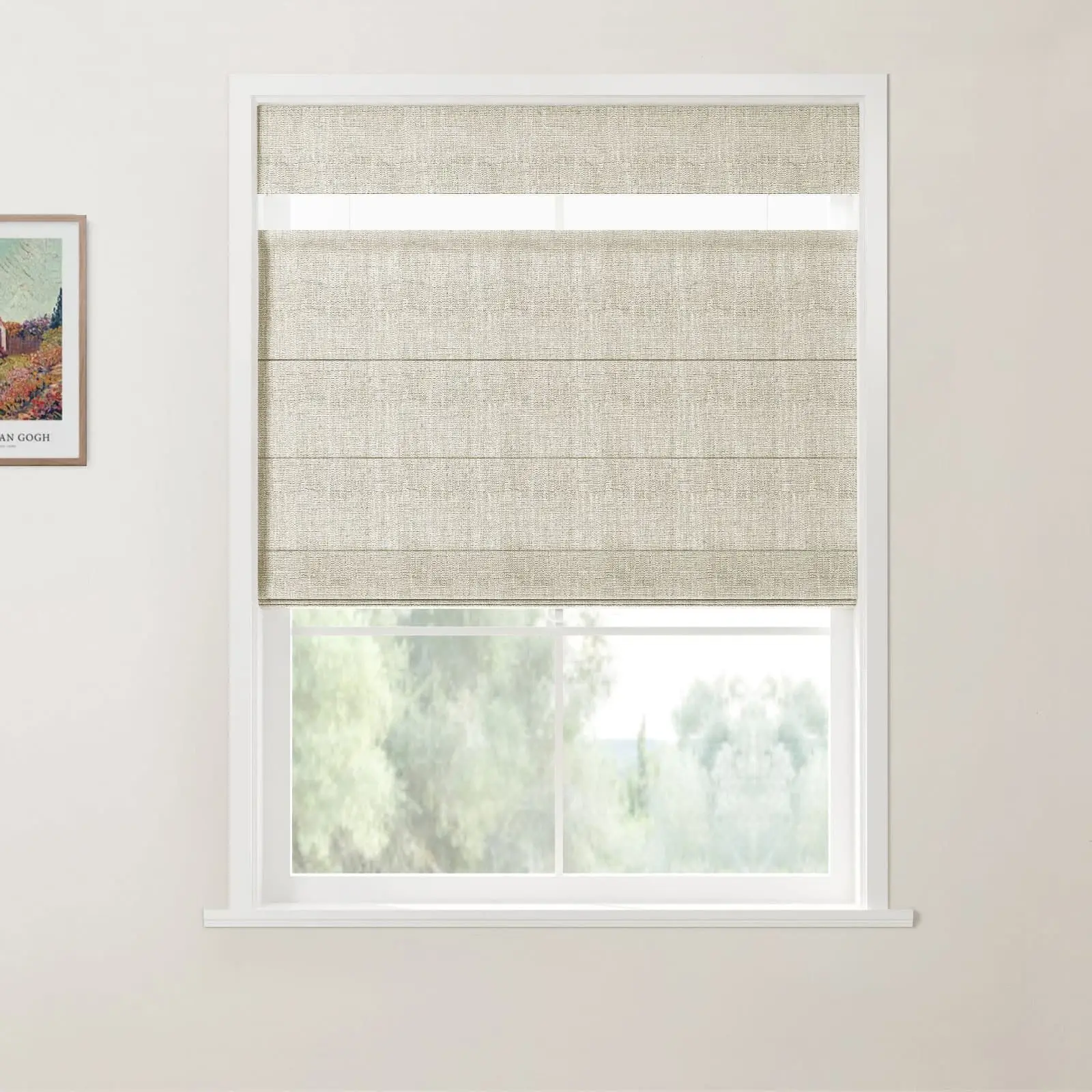 Custom Top Down Bottom Up Roman Shade Cordless - Image 24