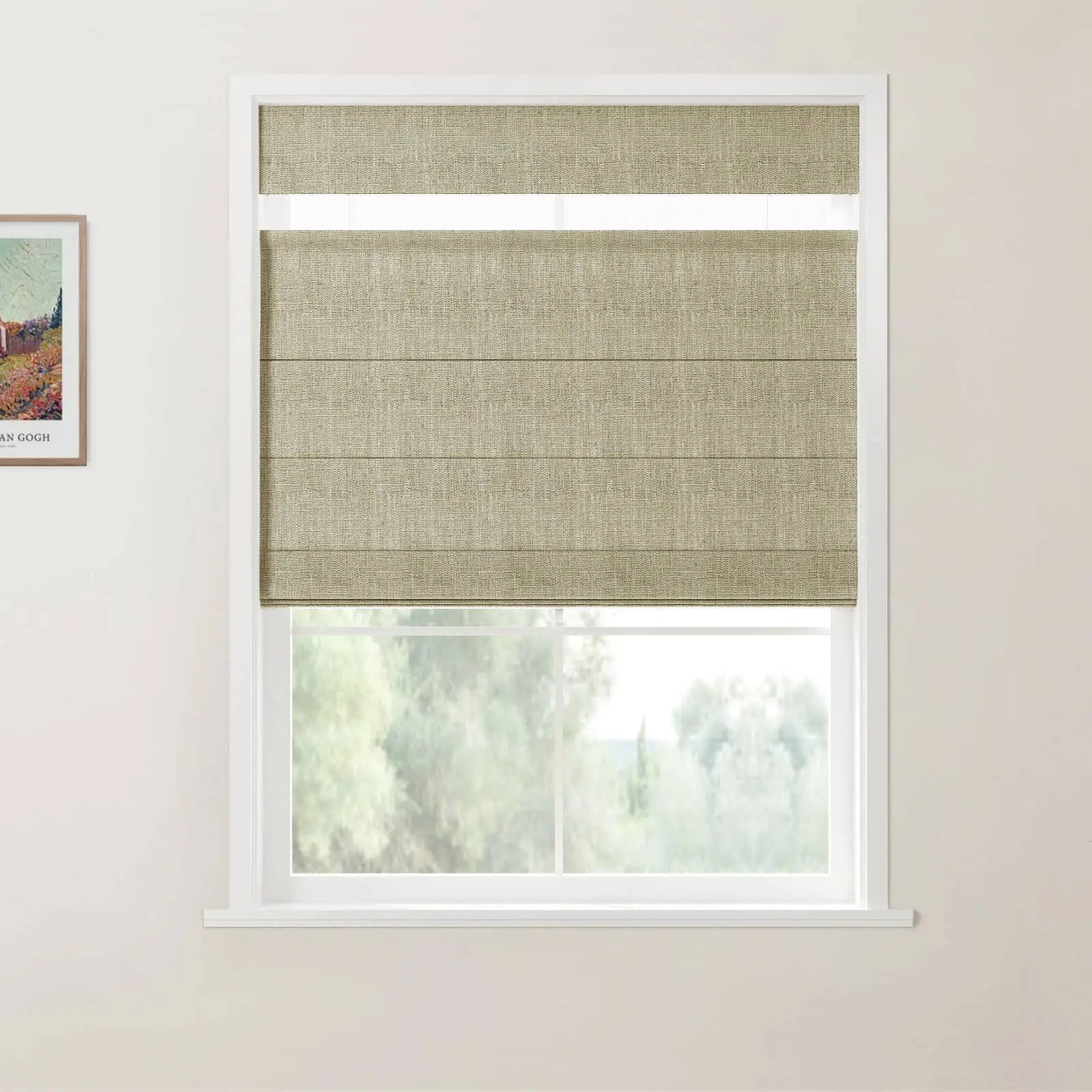 Custom Top Down Bottom Up Roman Shade Cordless - Image 27