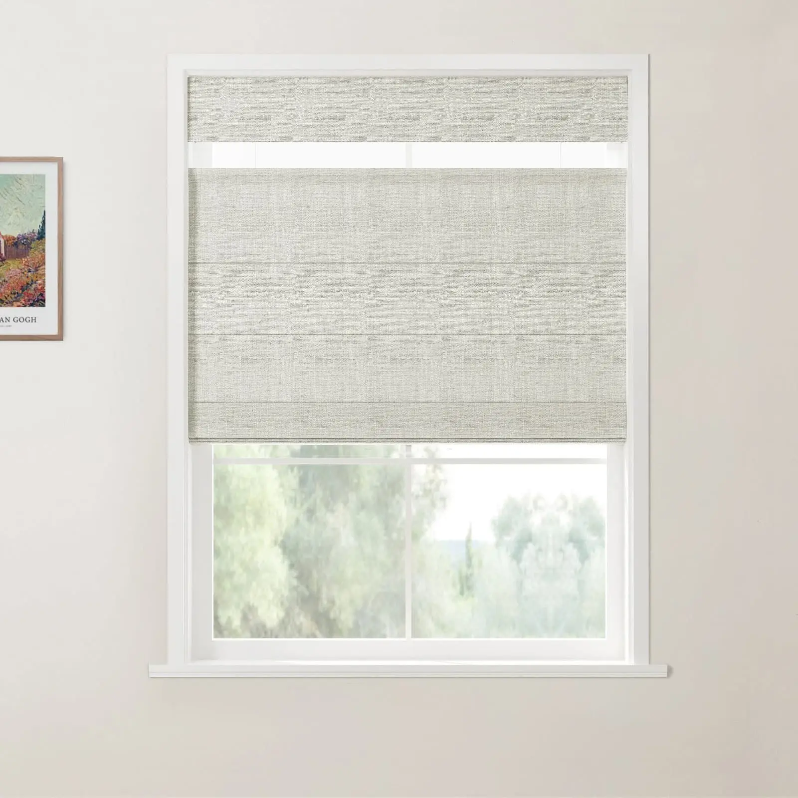Custom Top Down Bottom Up Roman Shade Cordless - Image 30