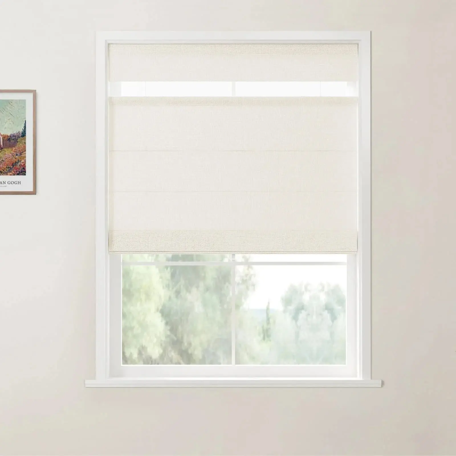 Custom Top Down Bottom Up Roman Shade Cordless - Image 36