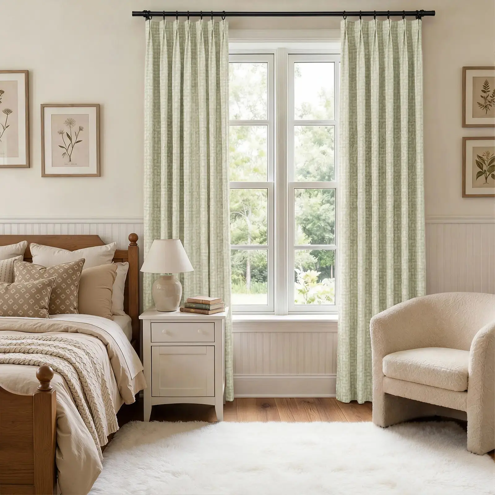 Lydia Brick Jacquard Curtain Pleated - Serie G - Image 5