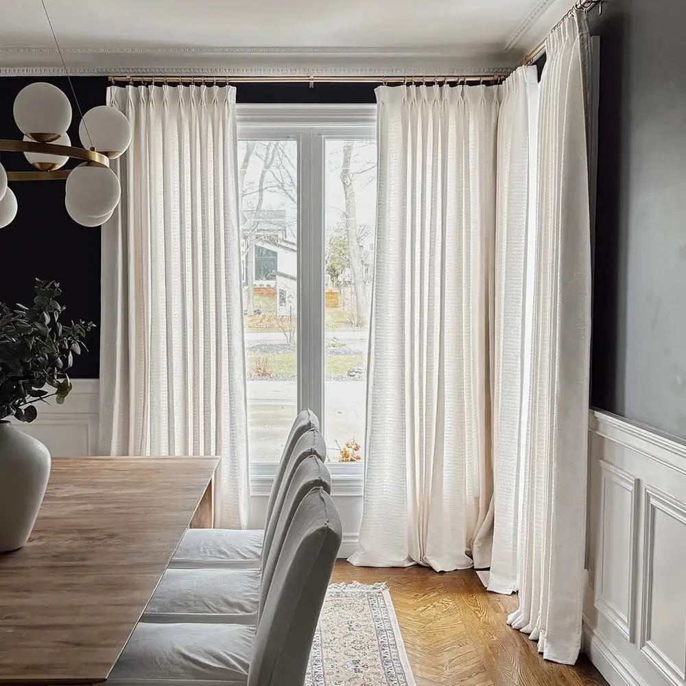Lydia Brick Jacquard Curtain Pleated - Serie G - Image 6