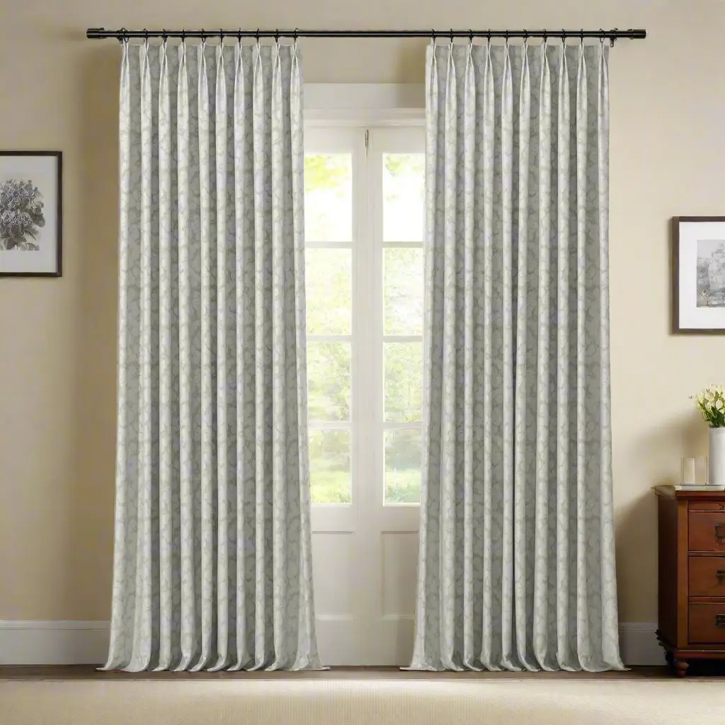 Lydia Daisy Jacquard Curtain Pleated - Serie H - Image 11