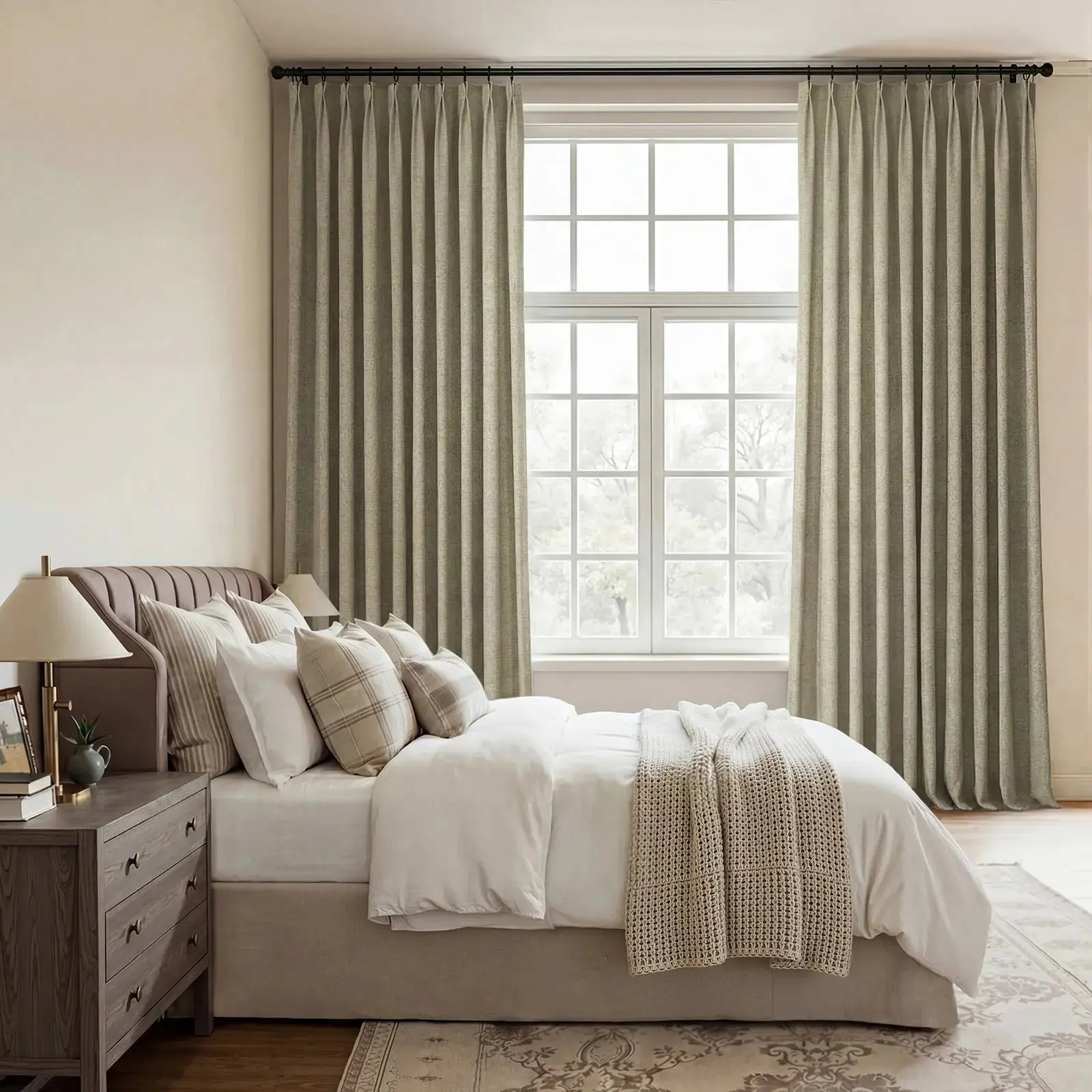 Lydia Diamond Jacquard Curtain Pleated - Serie G - Image 13