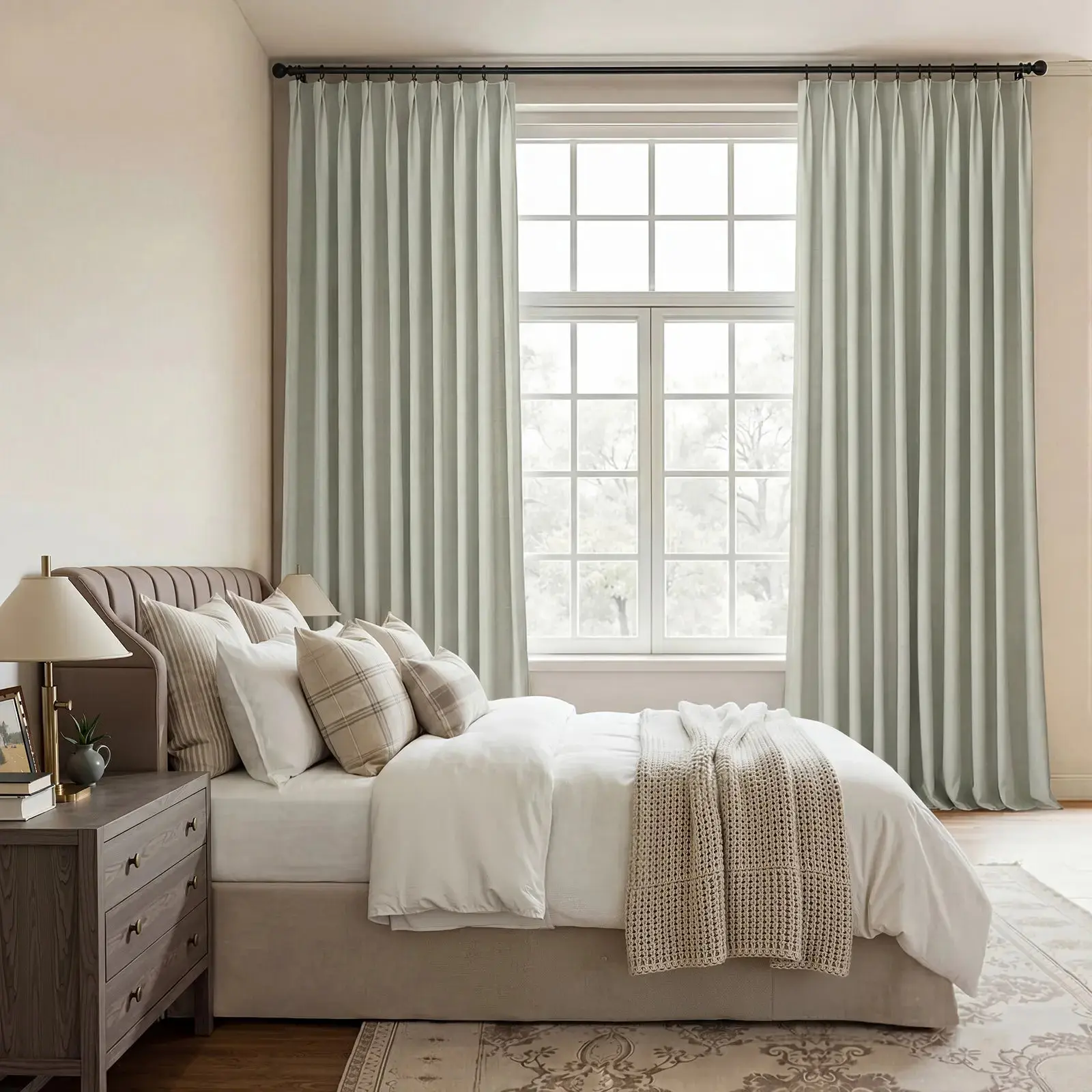 Lydia Diamond Jacquard Curtain Pleated - Serie G - Image 6